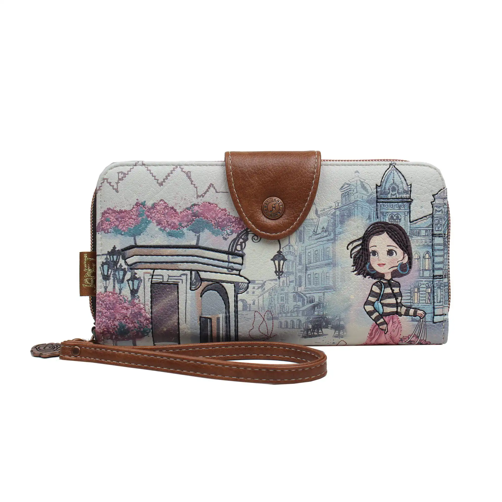 Πορτοφόλι Μεγάλο Με Κουμπί Janet Πορτοφόλι Μεγάλο Με Κουμπί Janet