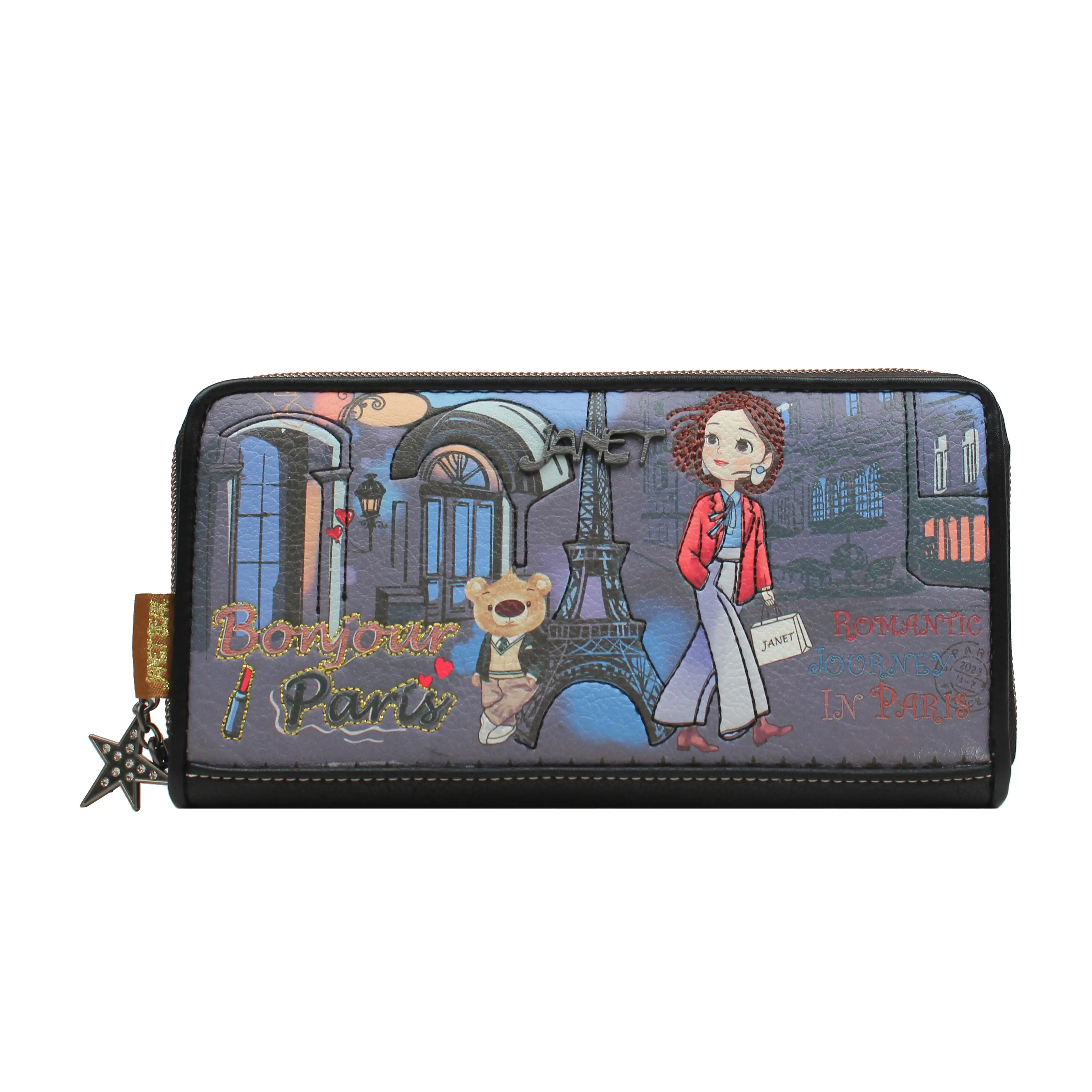 Πορτοφόλι Μεγάλο Με Φερμουάρ Janet Πορτοφόλι Μεγάλο Με Φερμουάρ Janet