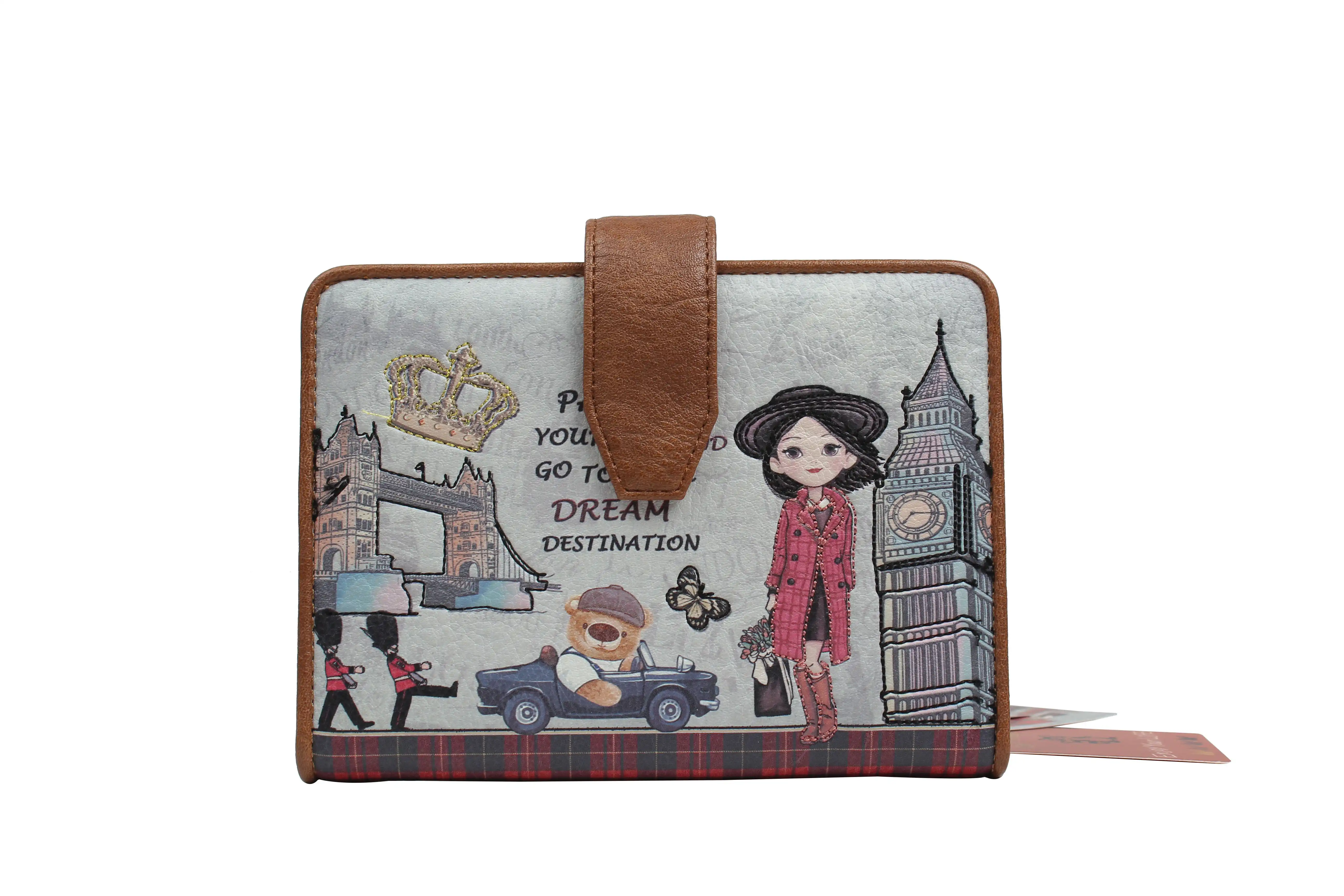 Πορτοφόλι Μεσαίο Με Κουμπί Janet Πορτοφόλι Μεσαίο Με Κουμπί Janet