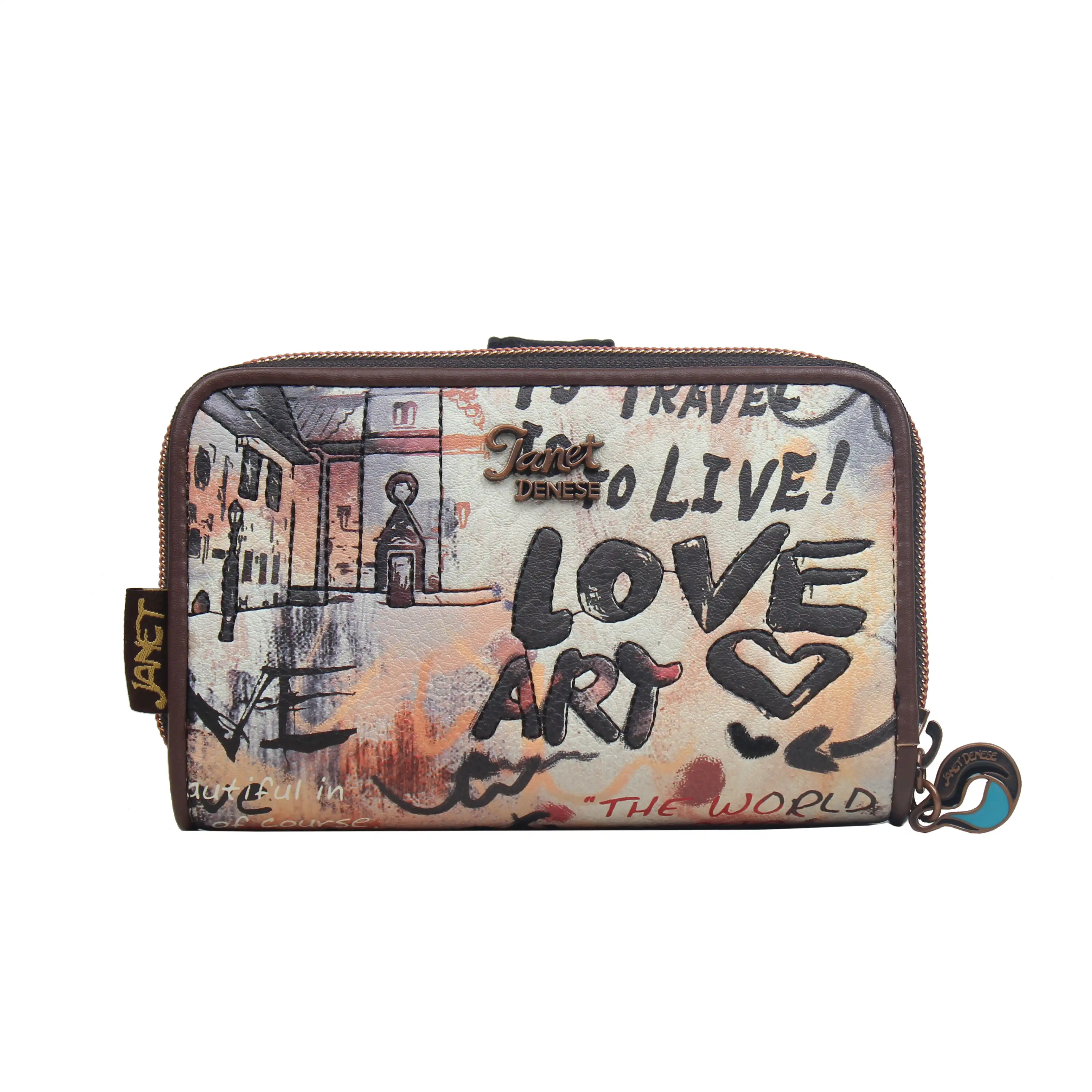 Πορτοφόλι Μεσαίο Με Κουμπί Janet Πορτοφόλι Μεσαίο Με Κουμπί Janet