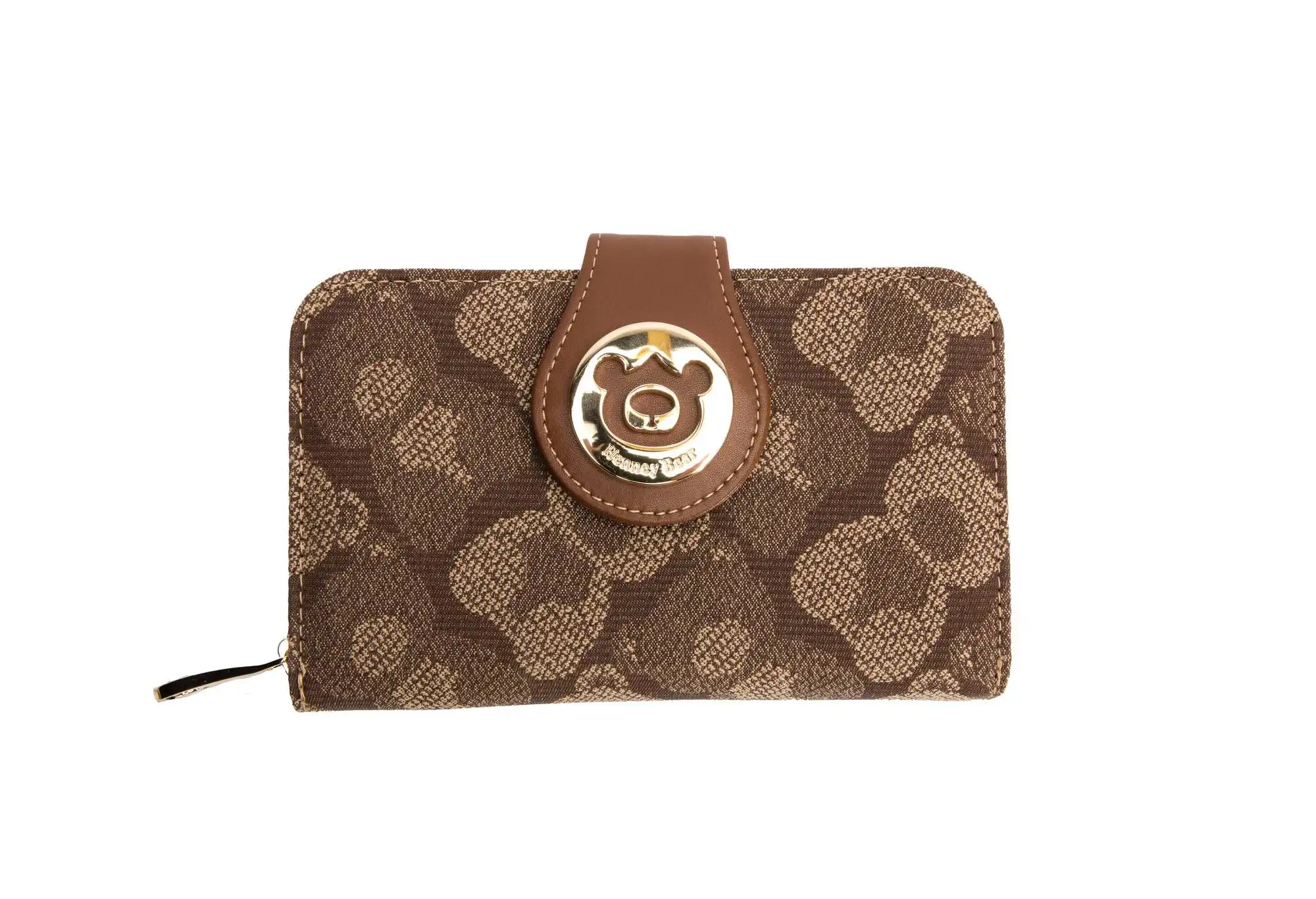 Πορτοφόλι Μεσαίο Με Κουμπί Shaddow Brown Bea Henney Bear Πορτοφόλι Μεσαίο Με Κουμπί Shaddow Brown Bea Henney Bear