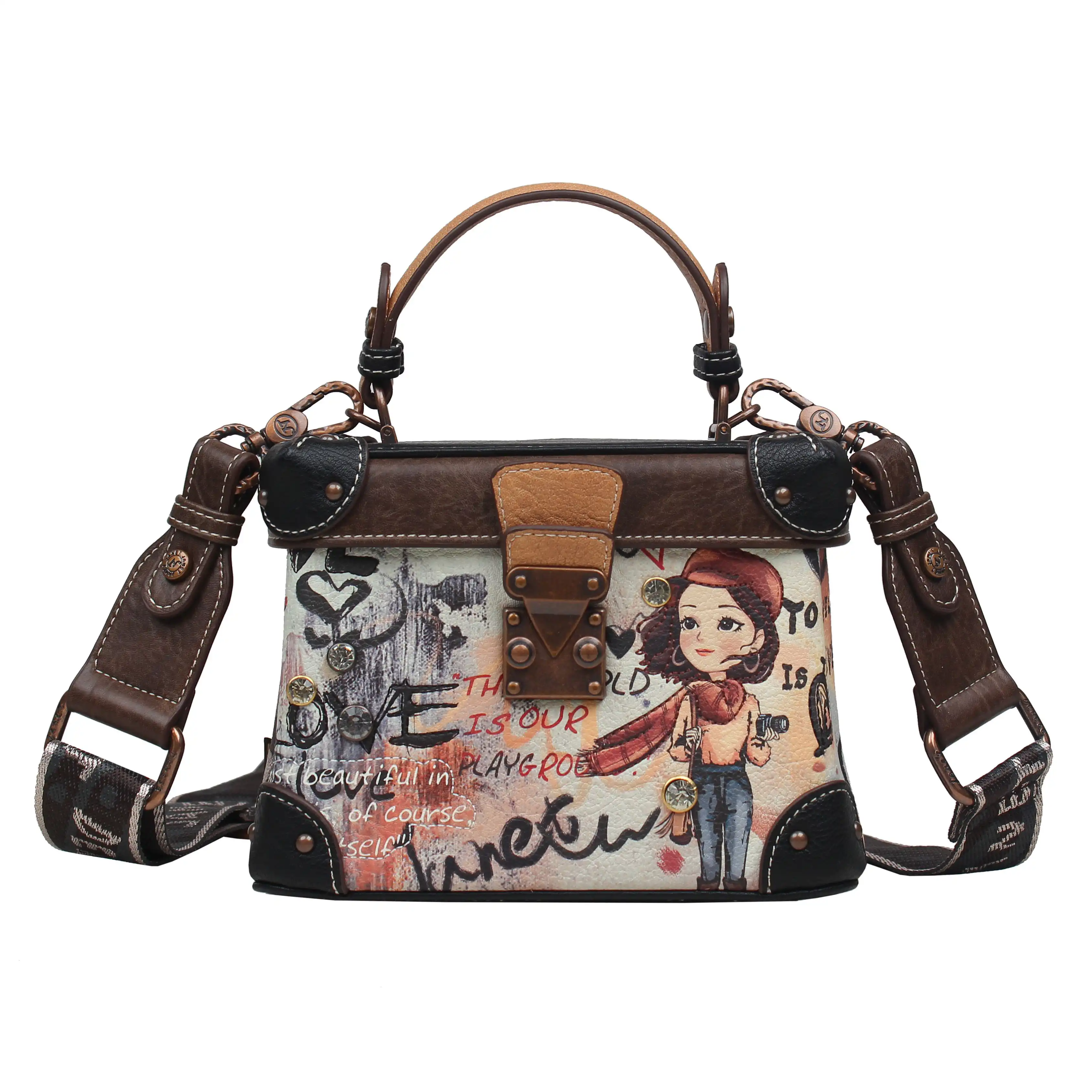 Τσάντα Χειρός Ώμου Με Καπάκι Janet