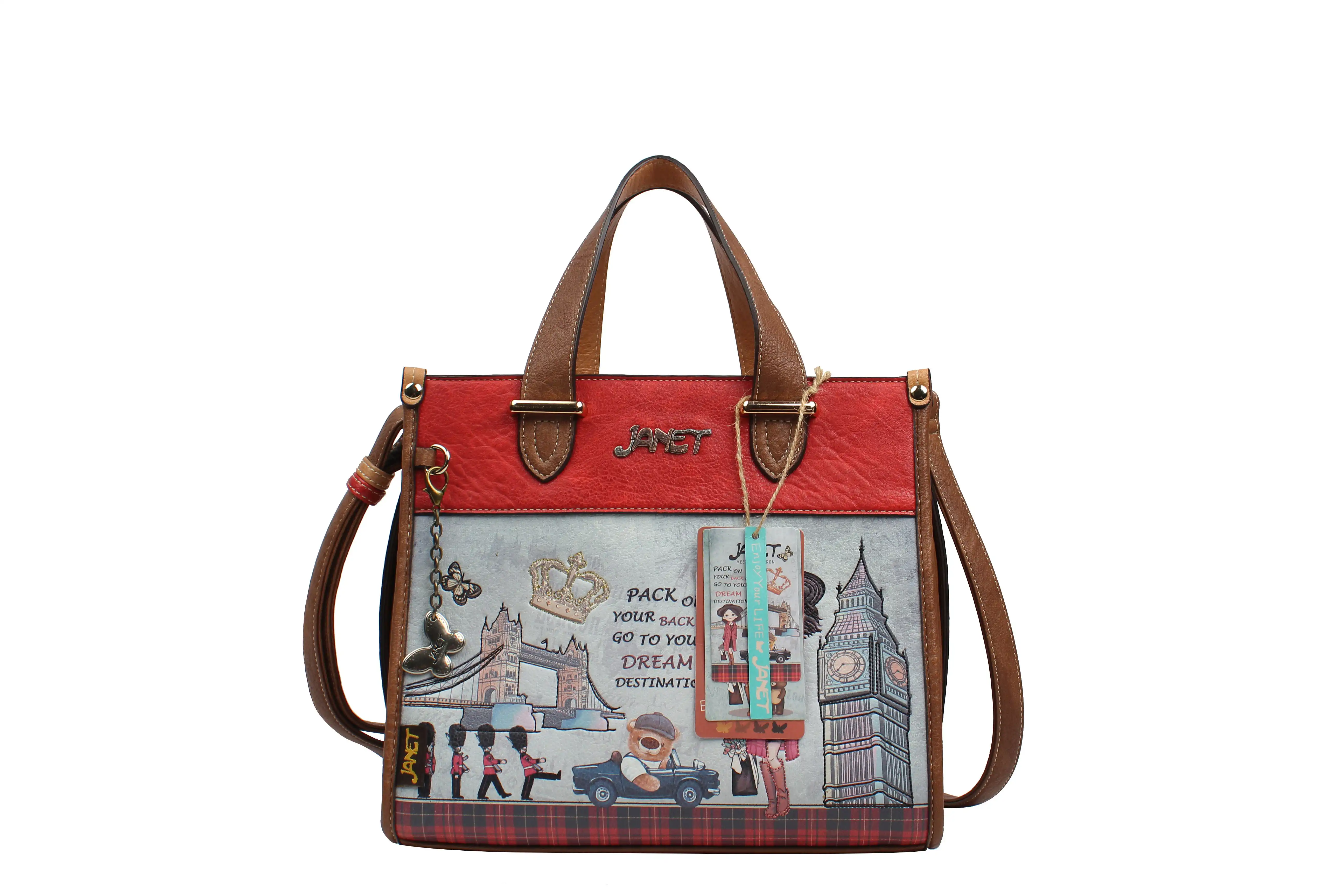 Τσάντα Χειρός Ώμου Μεσαία Janet