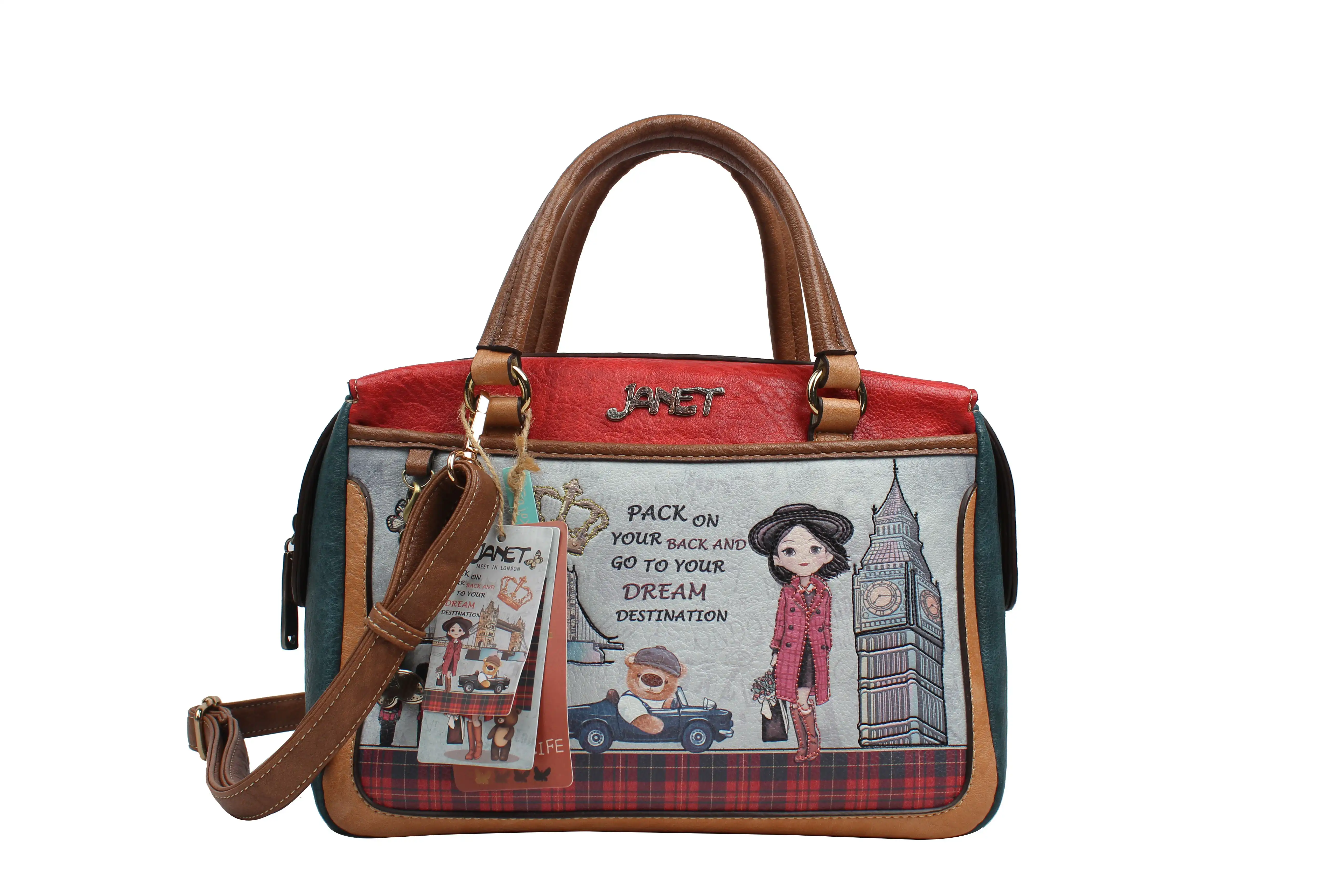 Τσάντα Χειρός Ώμου Μεσαία Janet