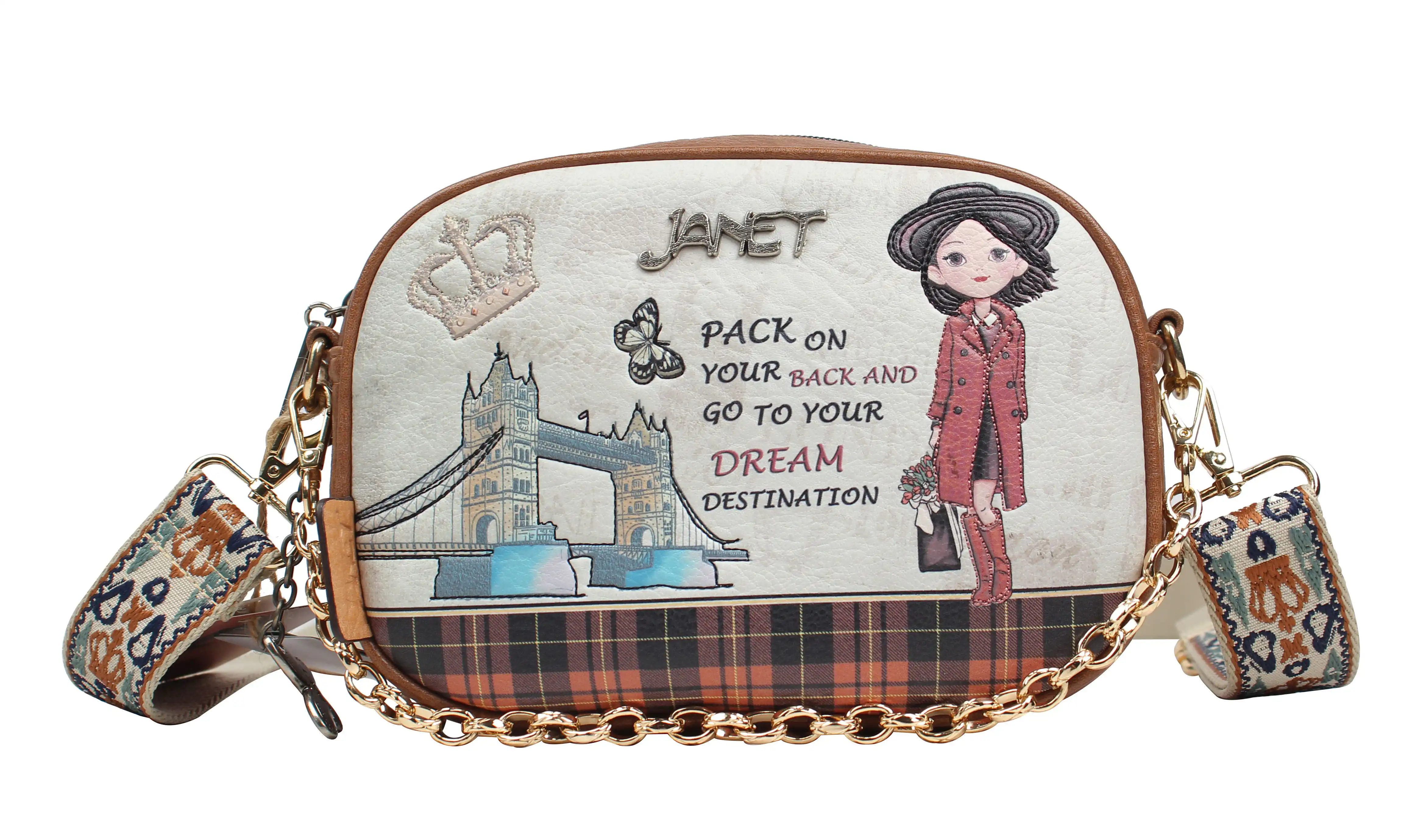 Τσάντα Χειρός Ώμου Μικρή Janet