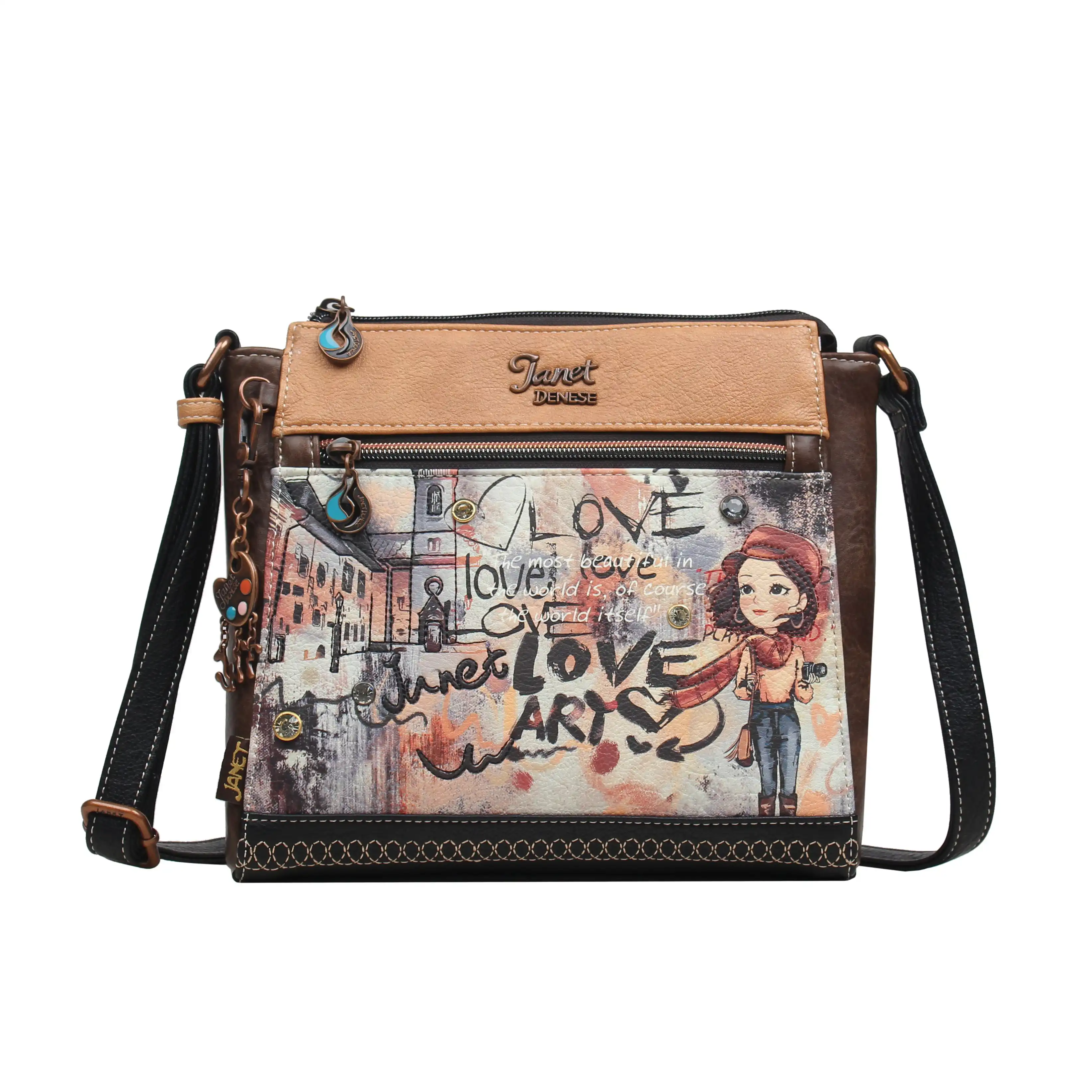 Τσάντα Χιαστί Μεσαία Janet