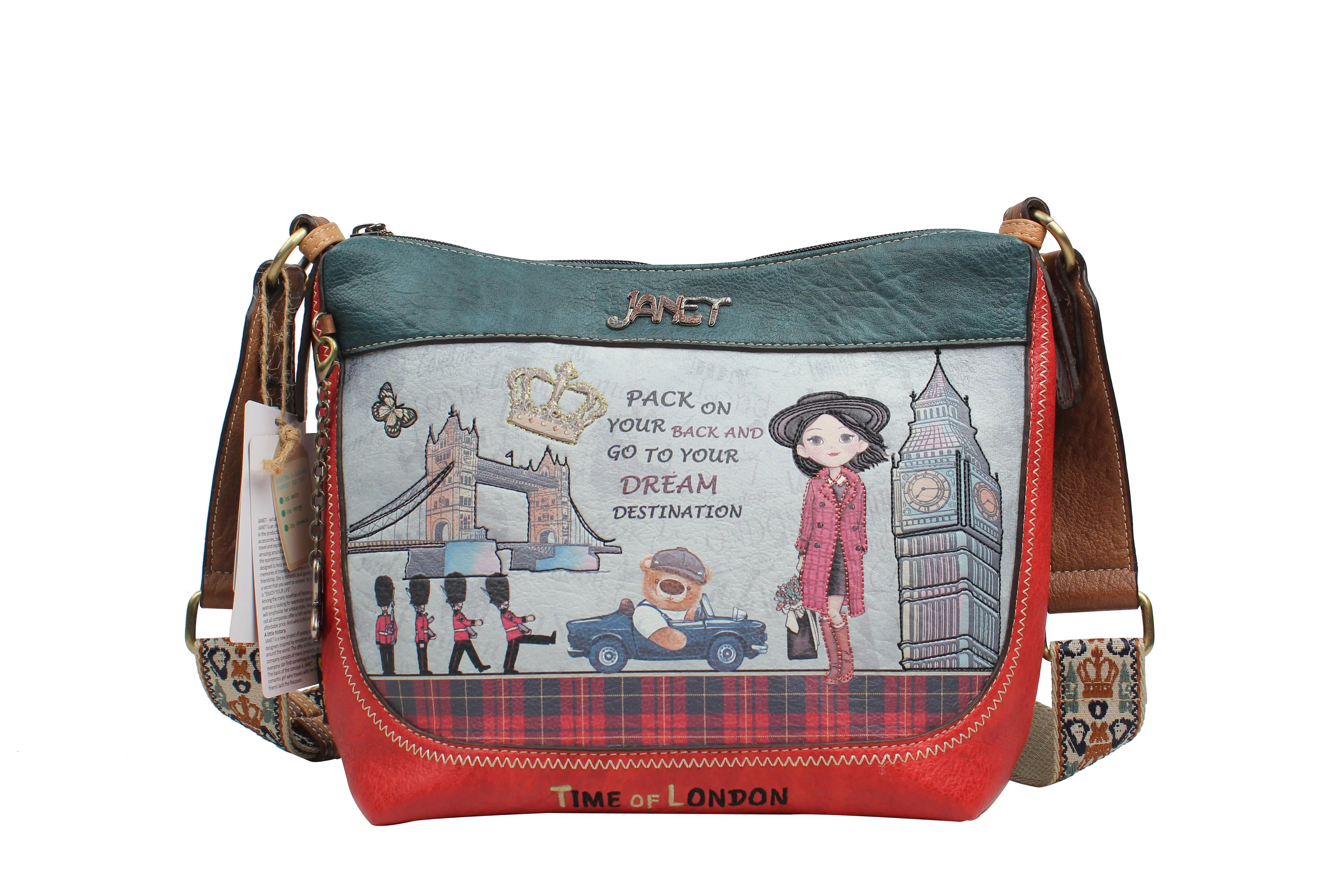 Τσάντα Χιαστί Μεσαία Janet