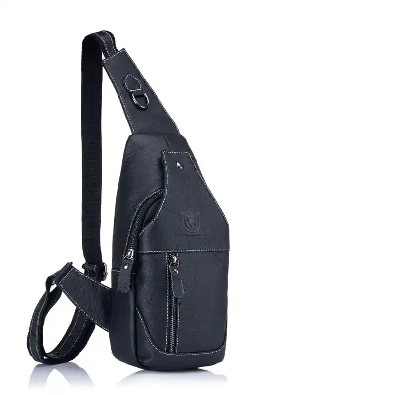 Δερμάτινο τσαντάκι crossbody Bull Captain XB 019 μαύρο