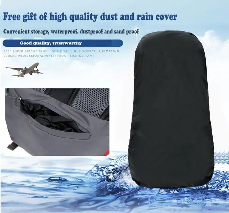 Σακίδιο ορειβασίας αδιάβροχο Ταξιδιού 60L Camping 1488 Σκούρο μπλε