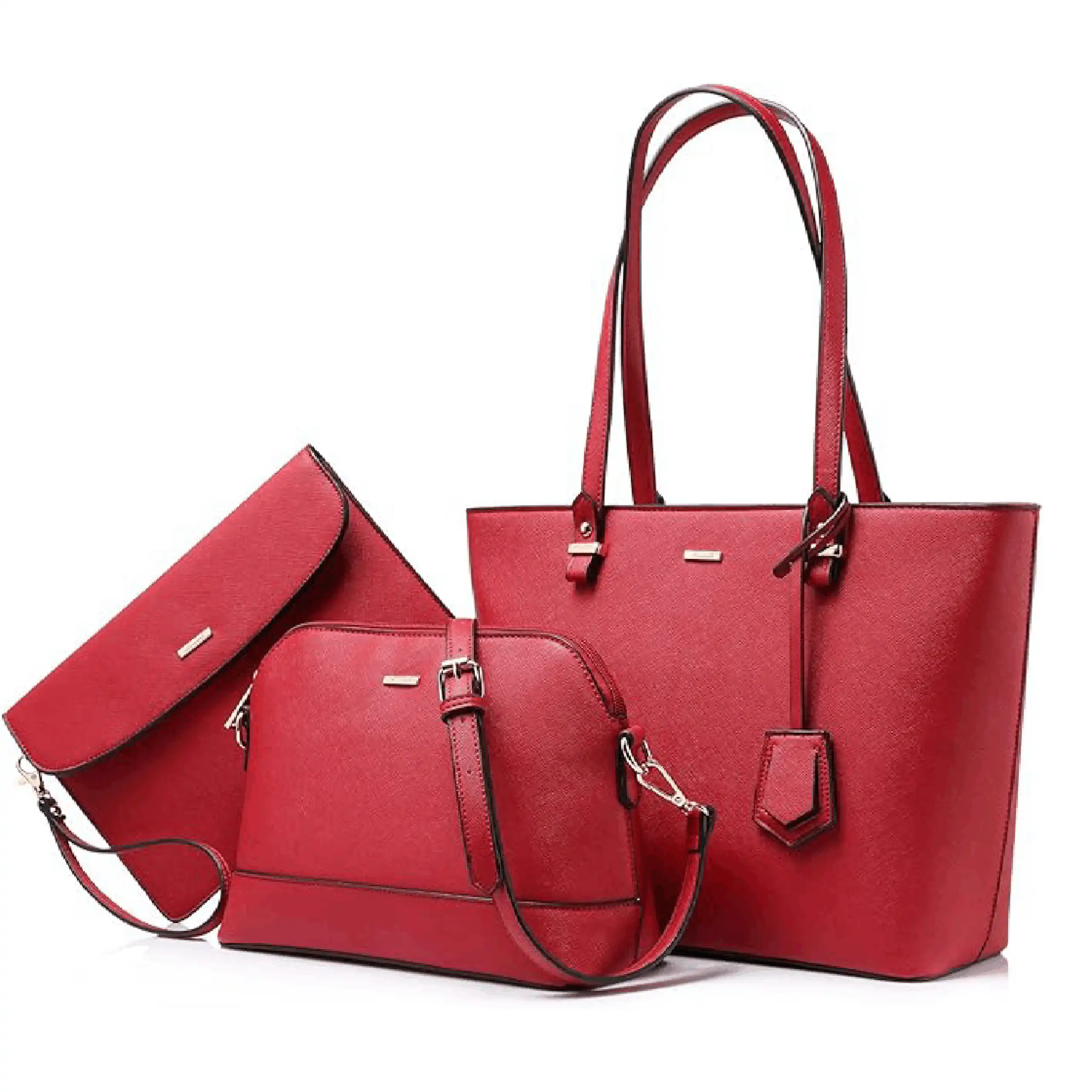 Γυναικείο σετ τσάντας ώμου/χιαστί/χειρός φορητού υπολογιστή Lovevook 13,3” WB0976 κόκκινο