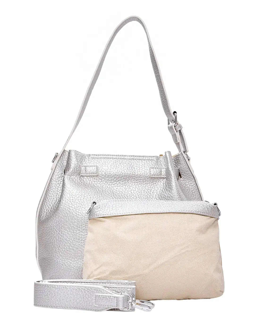 Τσάντα ωμου KX2310 - Ασημί
