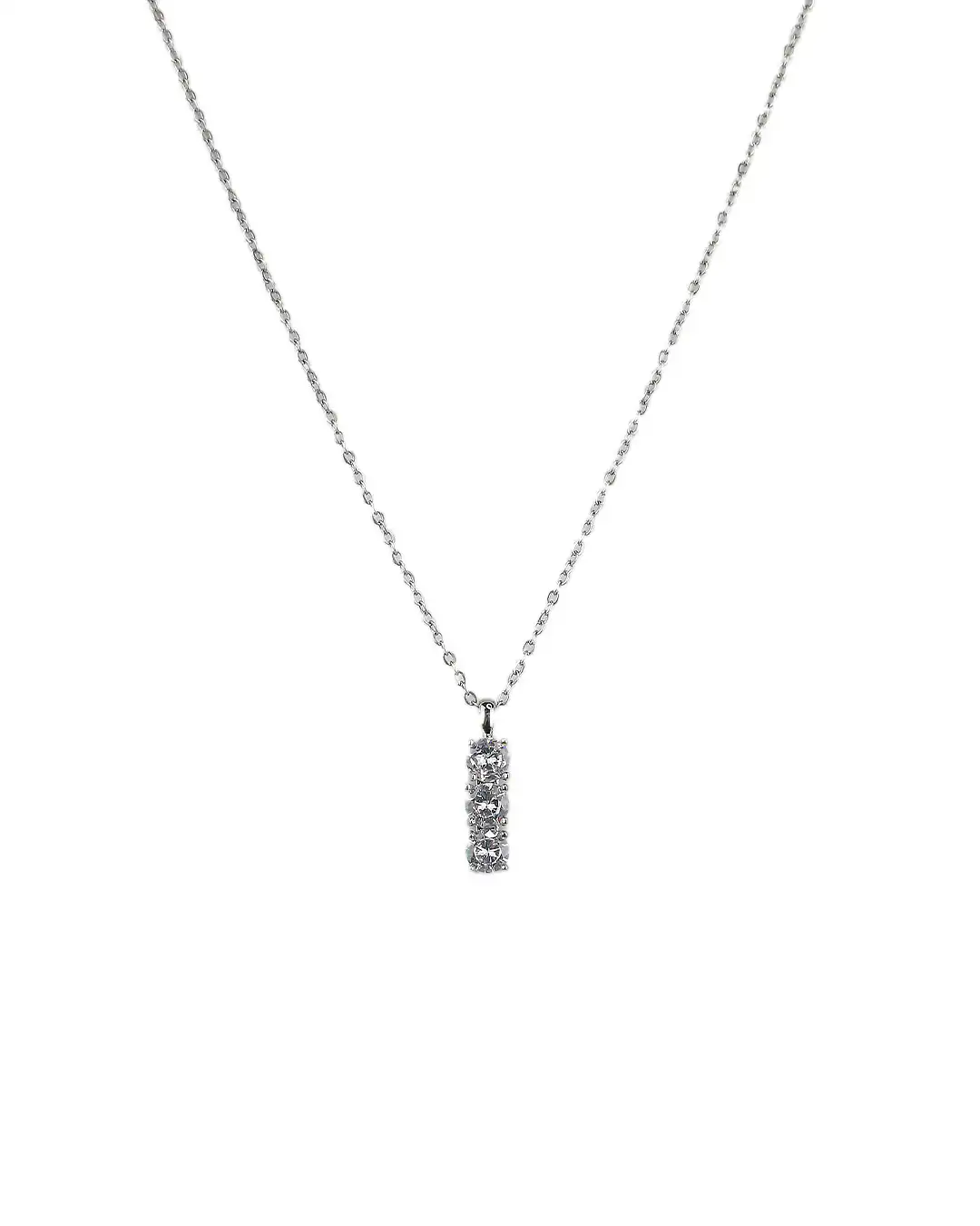 Αλυσίδα λαιμού με στρας DJ-065 – Ασημί Αλυσίδα λαιμού με στρας DJ-065 – Ασημί