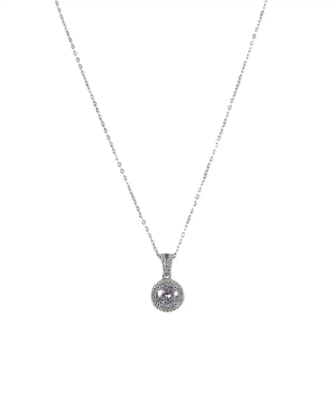 Αλυσίδα λαιμού με πέτρα DJ-069 – Ασημί Αλυσίδα λαιμού με πέτρα DJ-069 – Ασημί