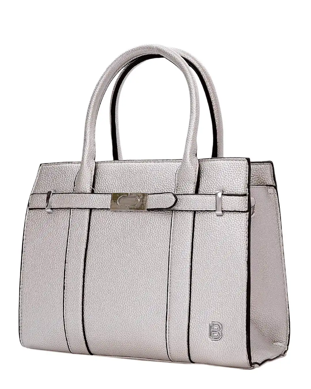 Τσάντα ώμου QR-23907 – Ασημί