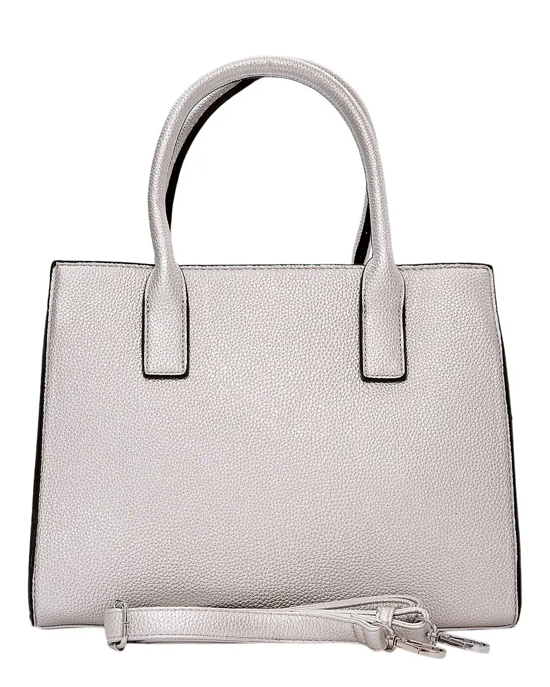 Τσάντα ώμου QR-23907 - Ασημί