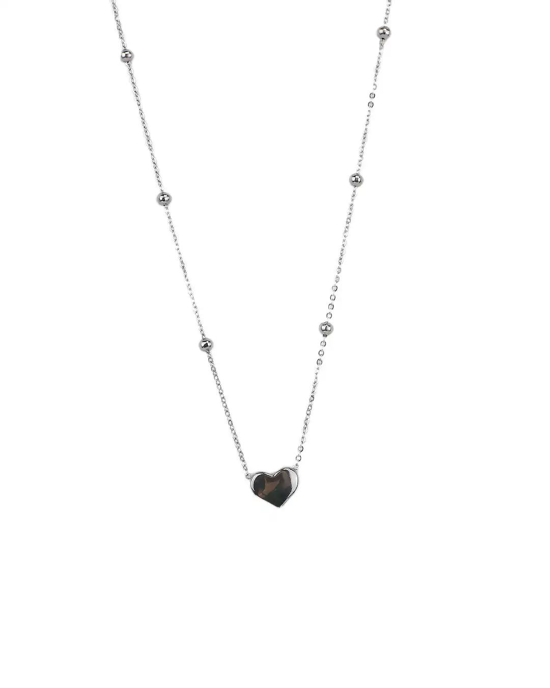 Αλυσίδα λαιμού με καρδιές DJ-104 – Ασημί Αλυσίδα λαιμού με καρδιές DJ-104 – Ασημί