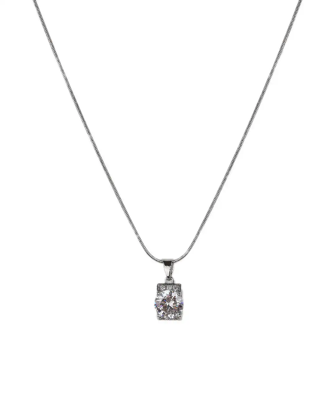 Αλυσίδα λαιμού με πέτρα MSN-11 – Ασημί Αλυσίδα λαιμού με πέτρα MSN-11 – Ασημί