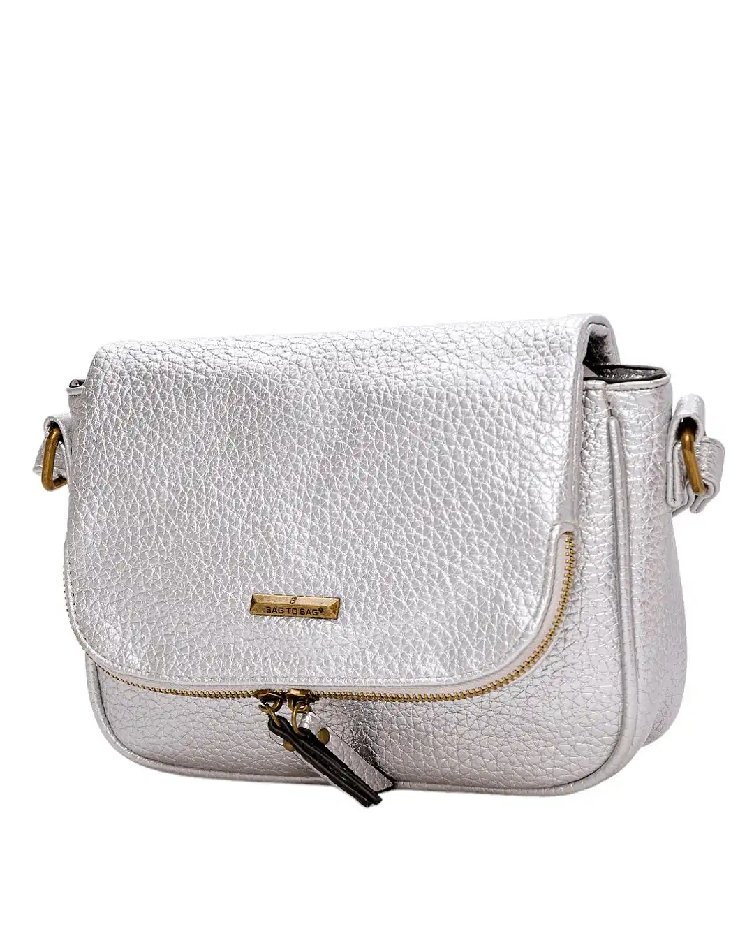 Τσαντάκι χιαστή P-6184 – Ασημί