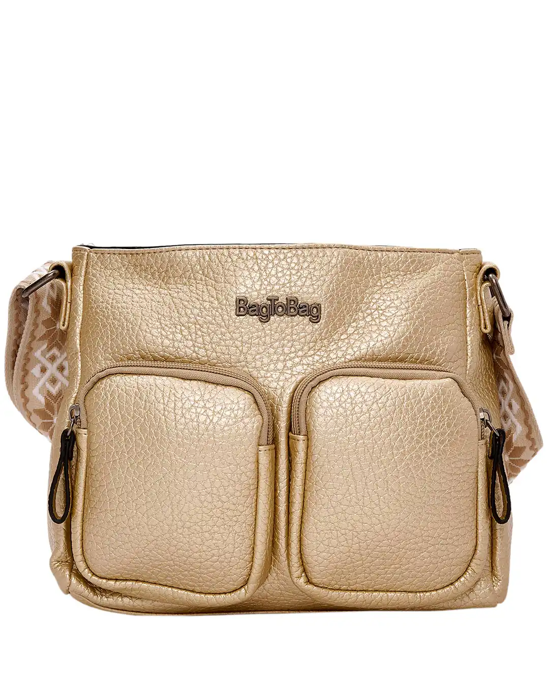 Τσάντα χιαστή W-6214 – Χρυσό