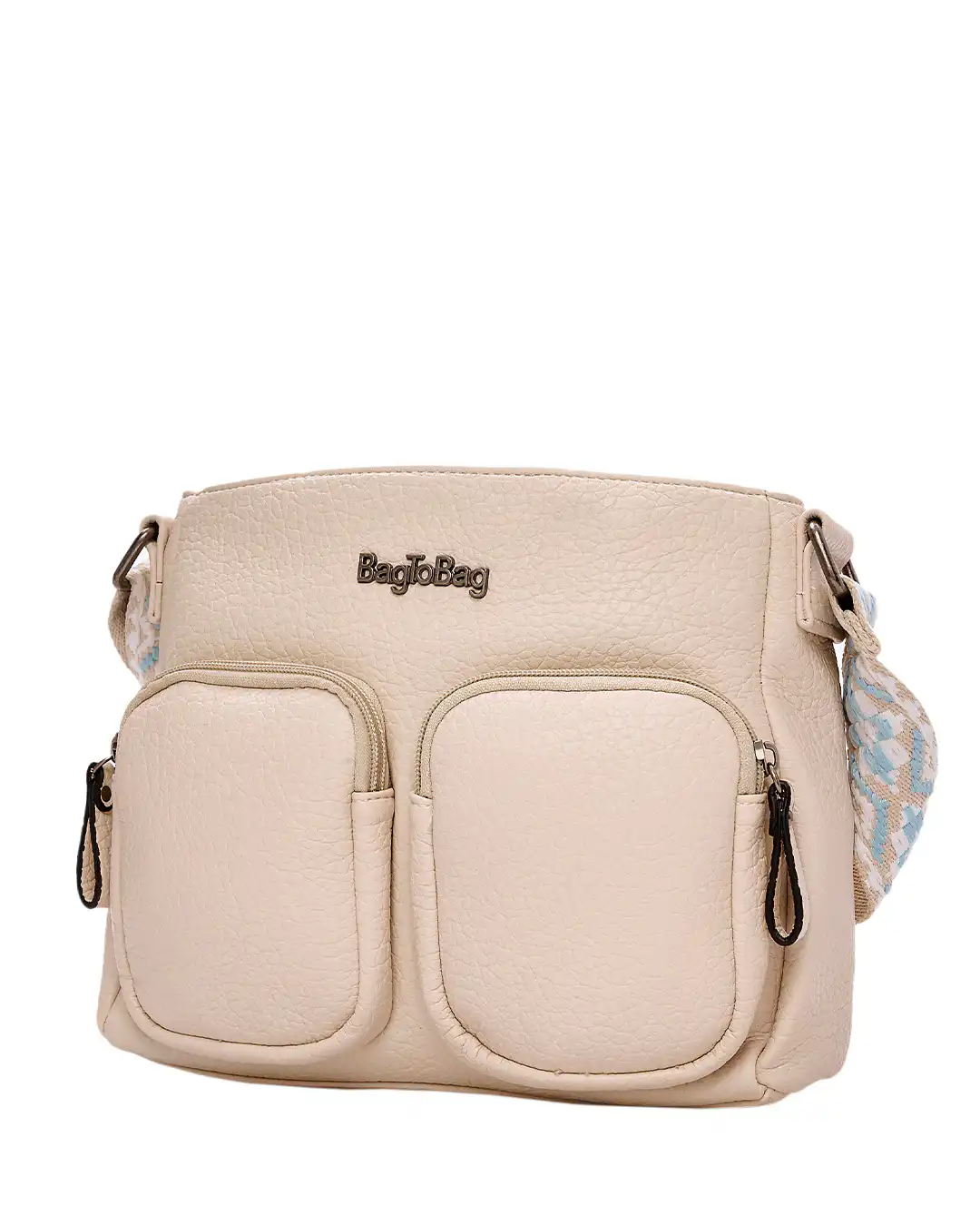 Τσάντα χιαστή W-6214 – Μπέζ