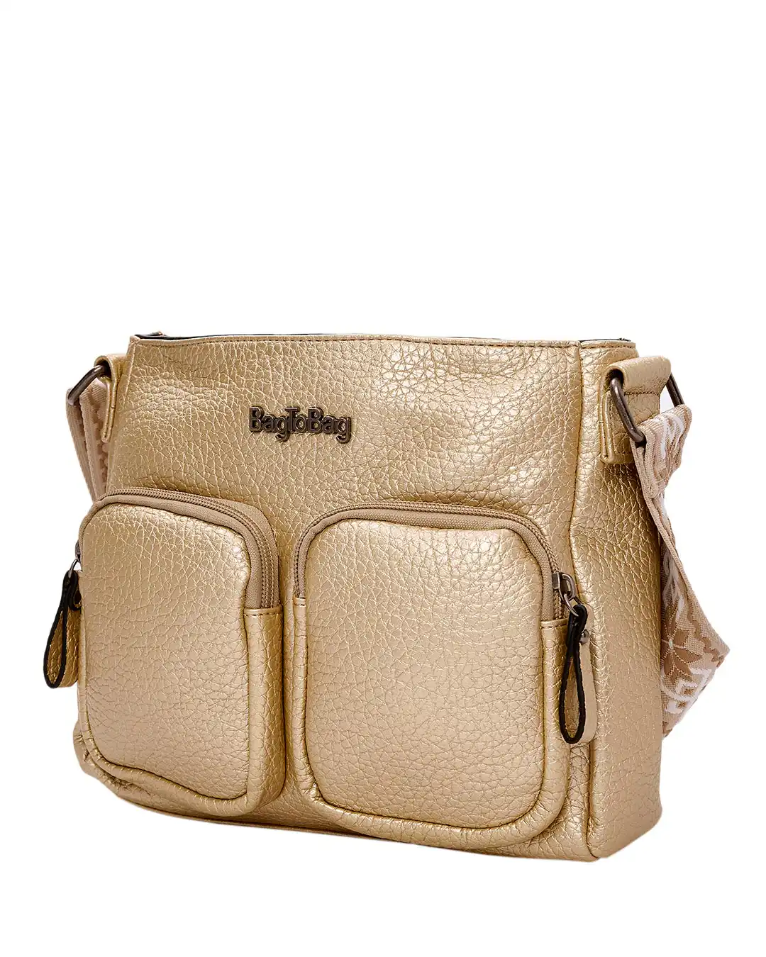 Τσάντα χιαστή W-6214 – Χρυσό