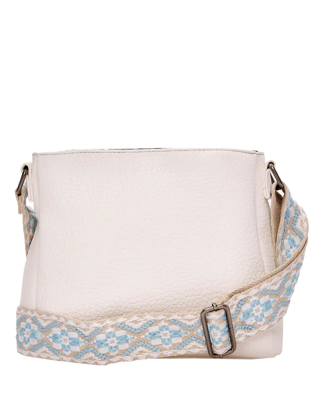 Τσάντα χιαστή W-6214 - Ασπρο