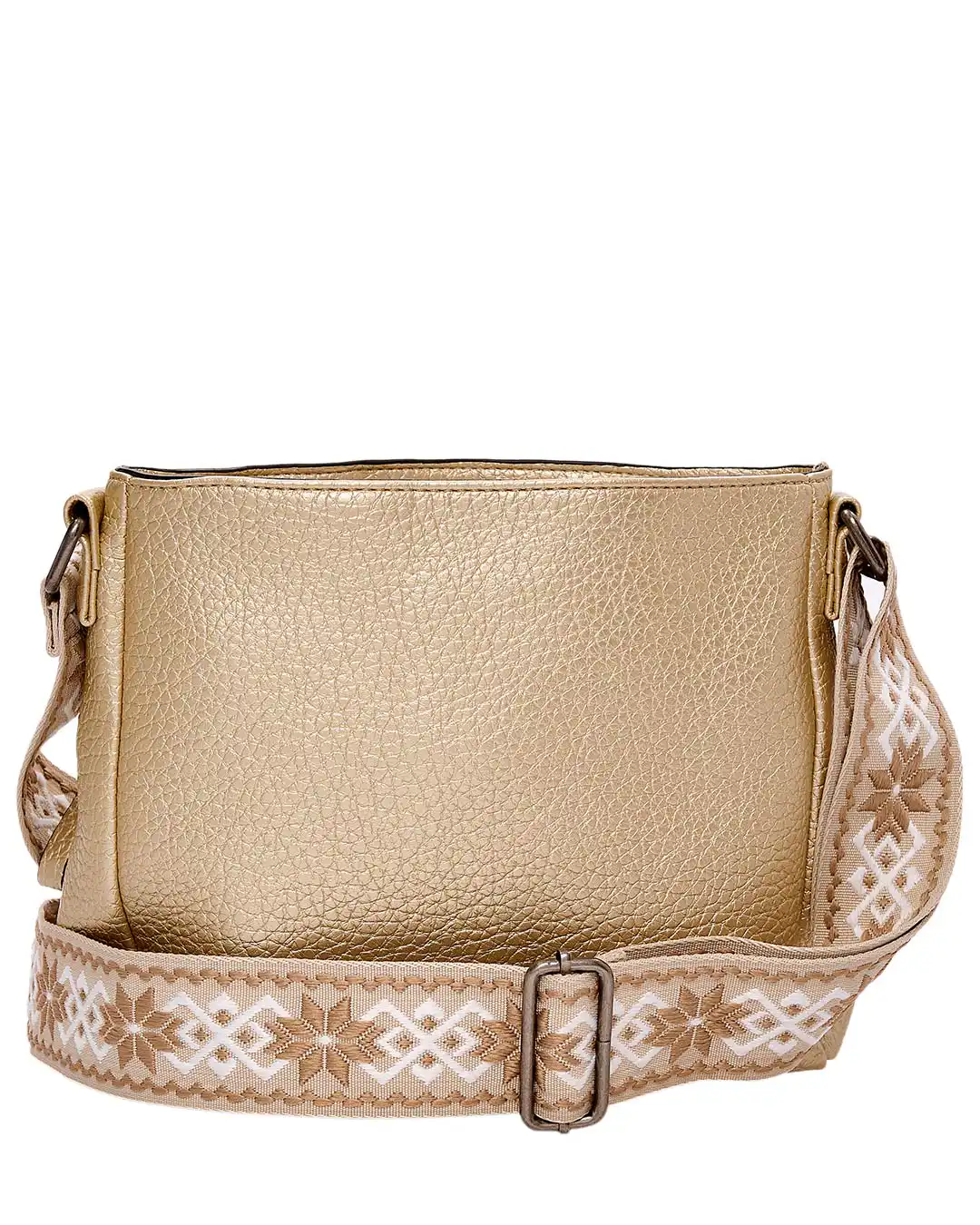 Τσάντα χιαστή W-6214 - Χρυσό