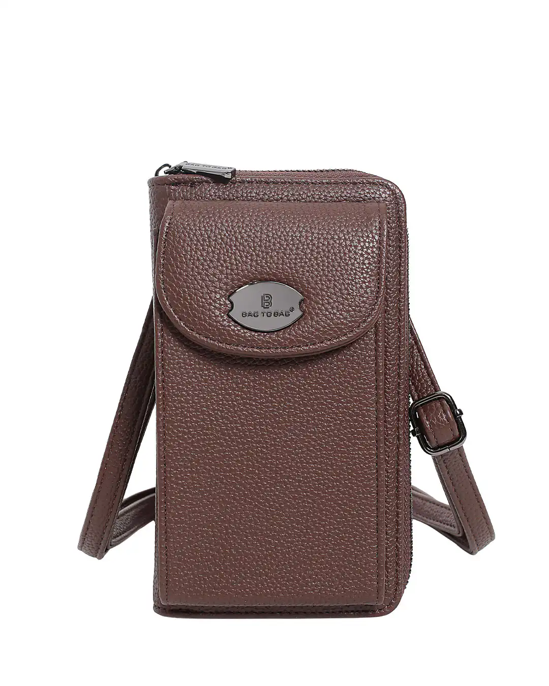 Τσαντάκι χιαστί HJ1005 – Καφέ