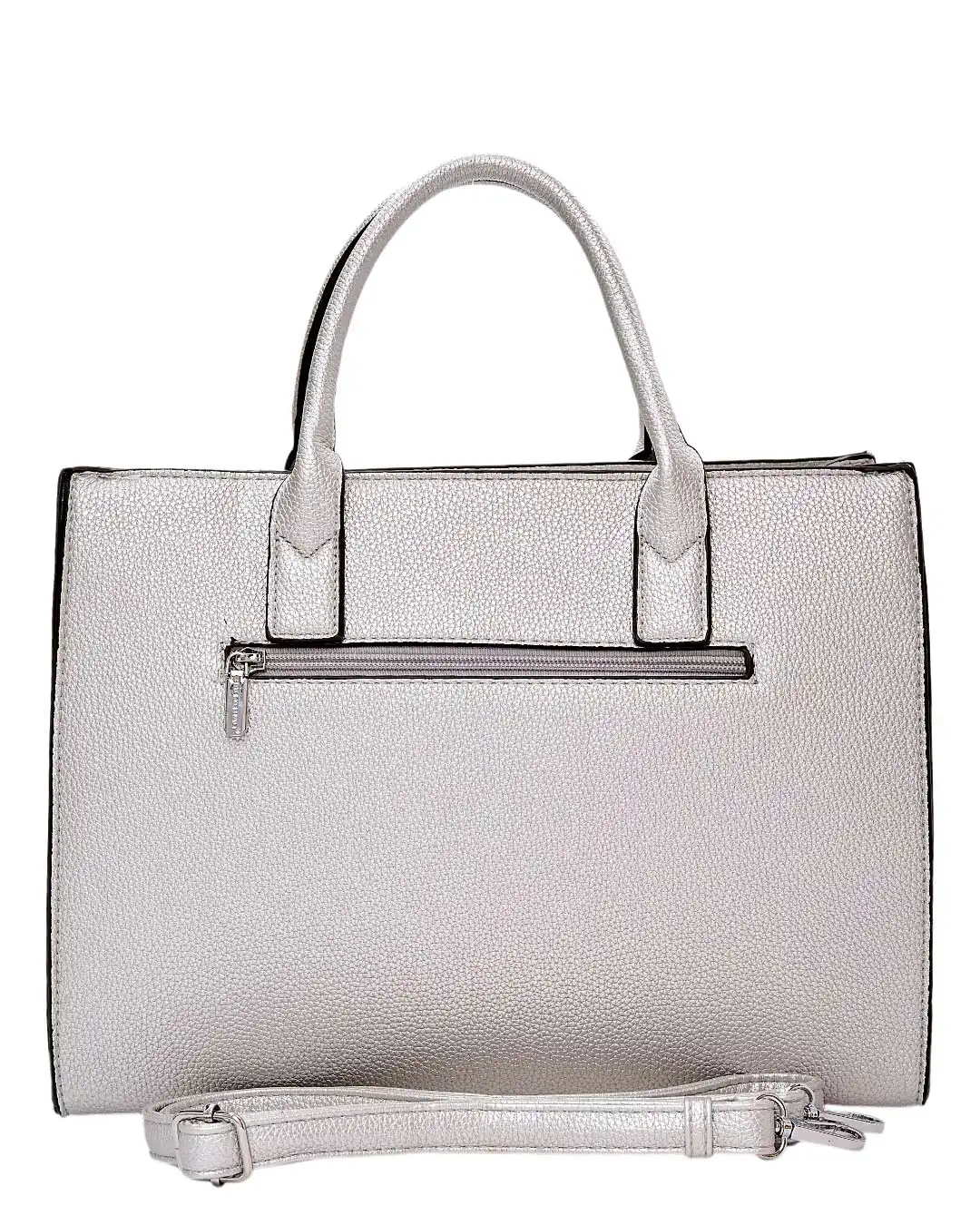 Τσάντα χειρός QR-23917 - Ασημί