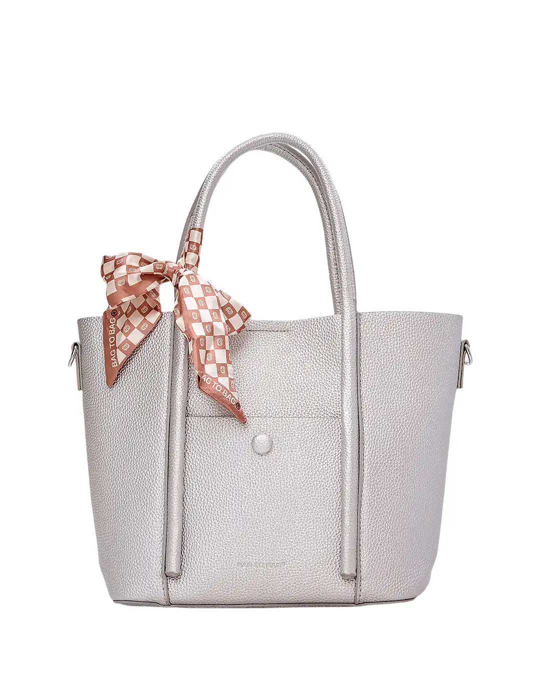 Τσάντα ώμου 0193# – Ασημί