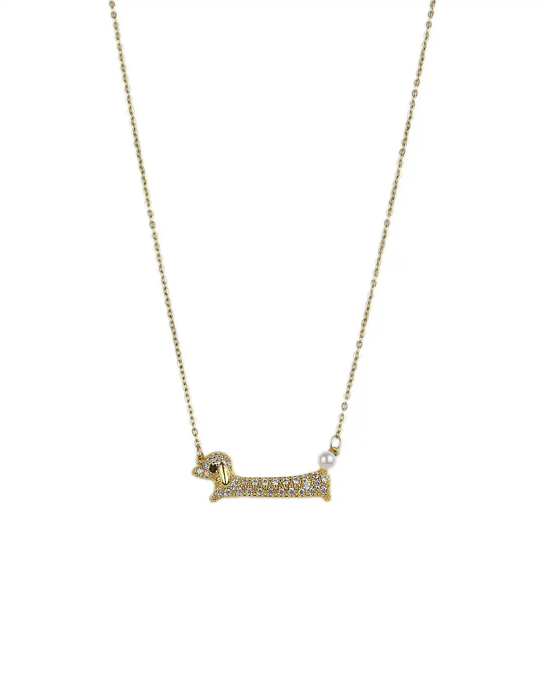 Αλυσίδα λαιμού με σκυλάκι DJ-045 – Χρυσό Αλυσίδα λαιμού με σκυλάκι DJ-045 – Χρυσό