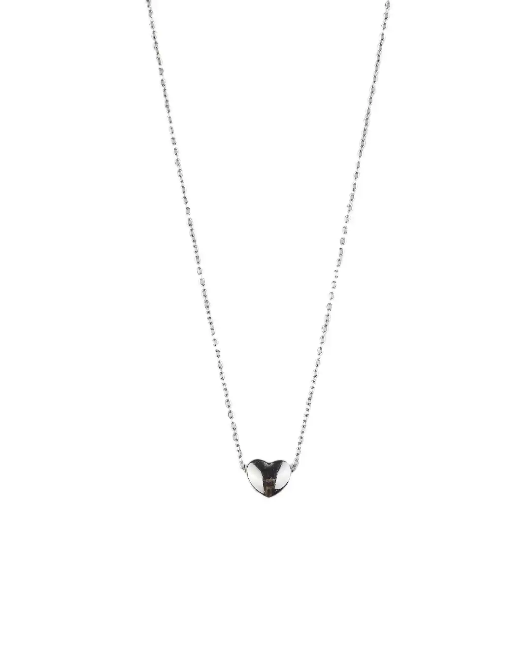 Αλυσίδα λαιμού με καρδιά DJ-090 – Ασημί Αλυσίδα λαιμού με καρδιά DJ-090 – Ασημί