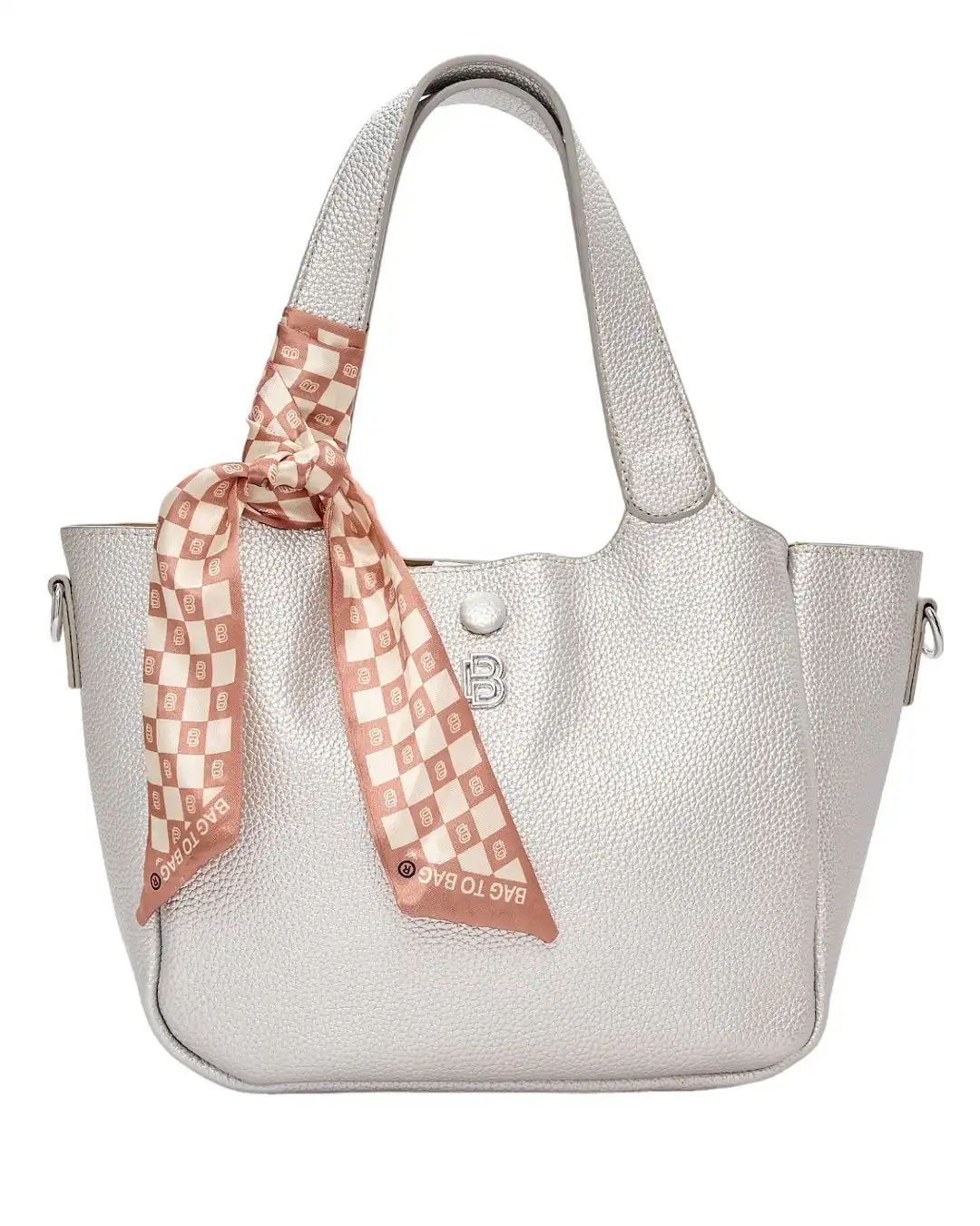 Τσάντα χειρός 0192# – Ασημί