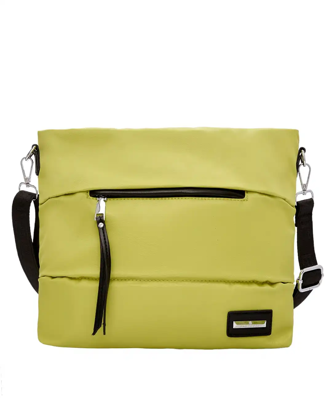 Τσάντα ώμου-χιαστί με αδιάβροχο ύφασμα-KX2236 – Ανοιχτό Πράσινο