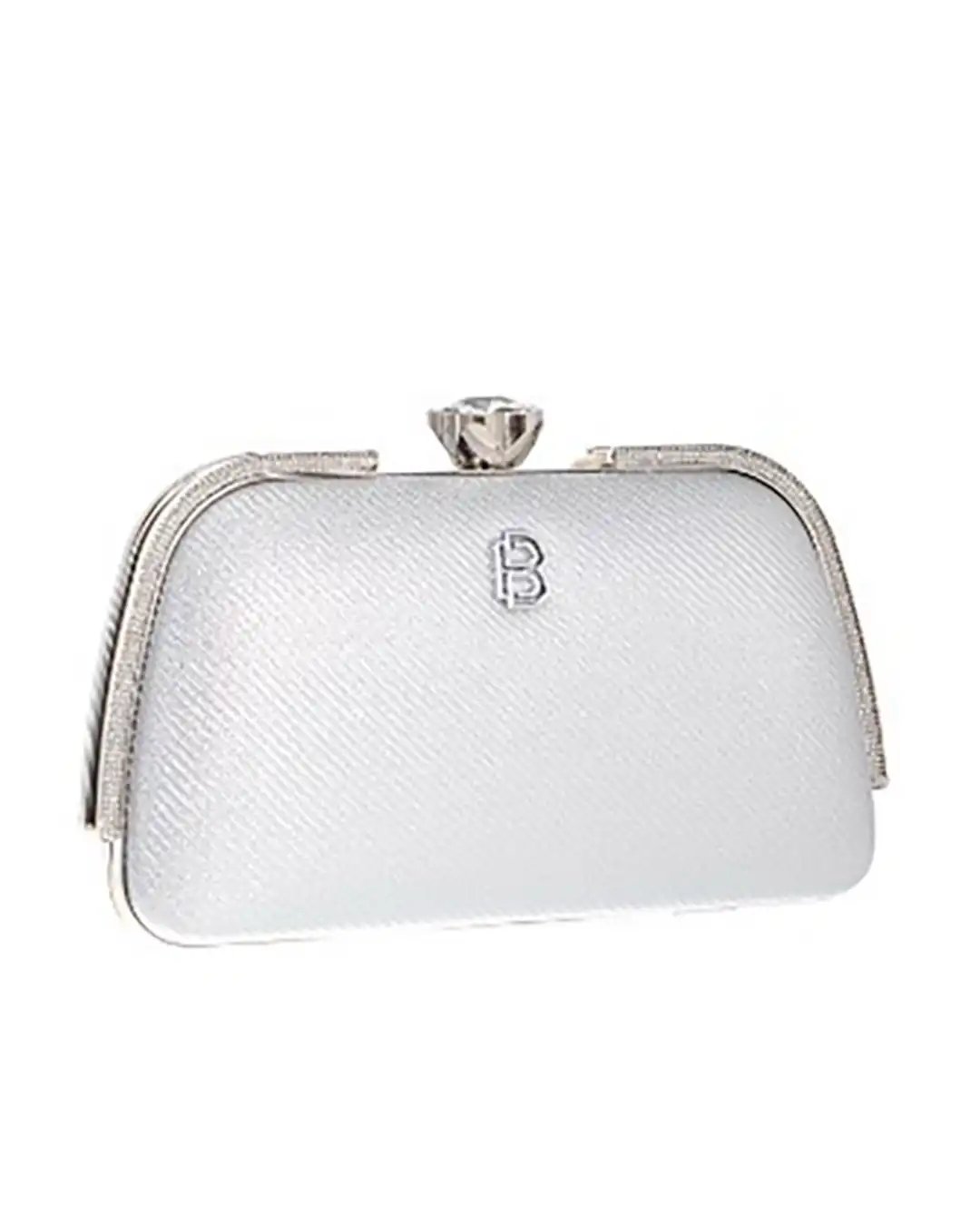 Τσάντα φάκελος clutch CK-6056 – Ασημί