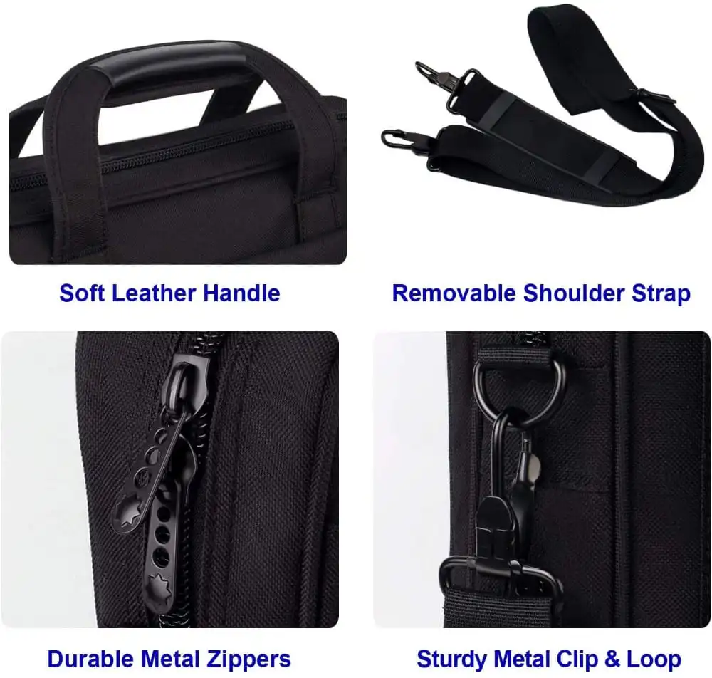 Υφασμάτινος Χαρτοφύλακας Taygeer 17'' laptop 21L 1073 μαύρο