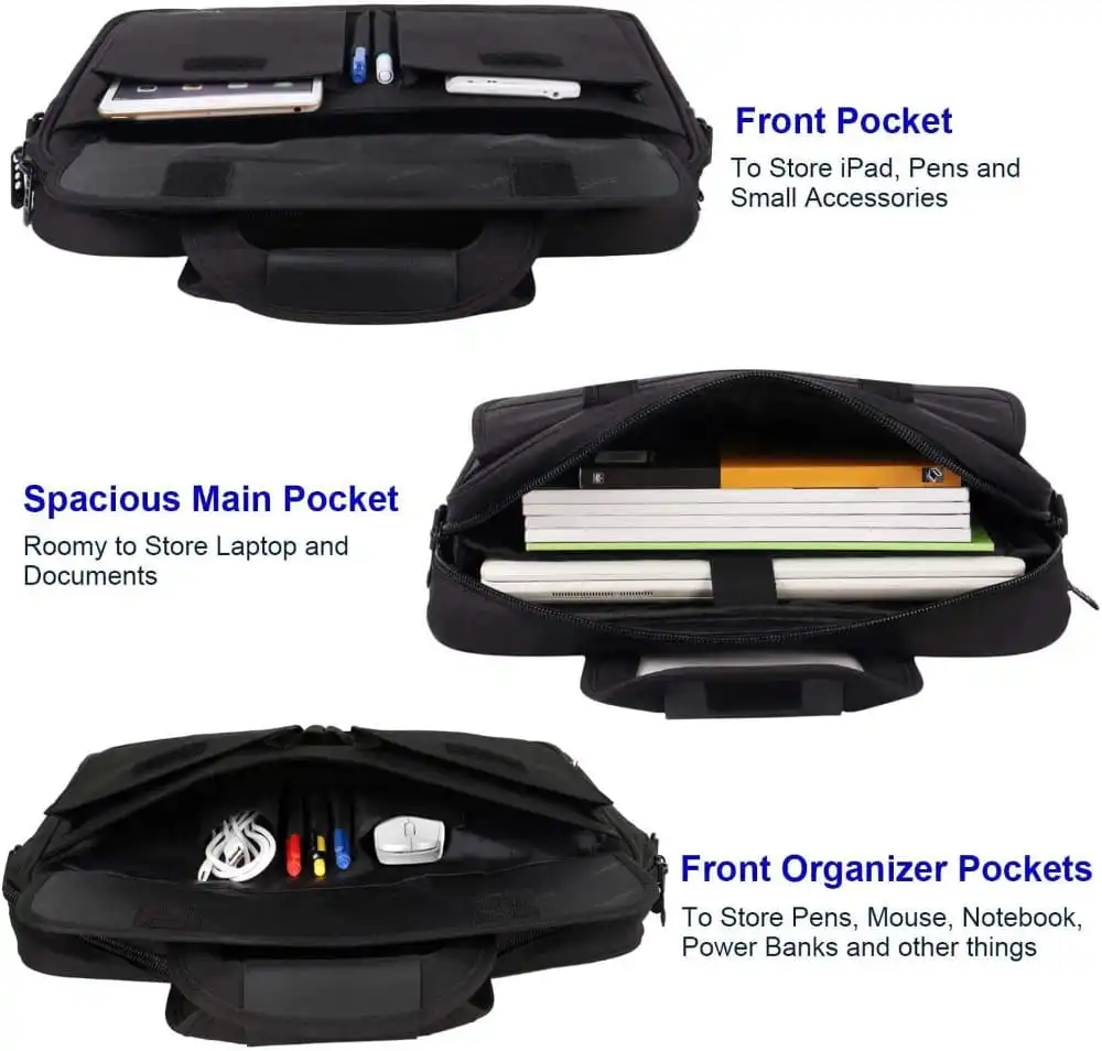 Υφασμάτινος Χαρτοφύλακας Taygeer 17'' laptop 21L 1073 μαύρο