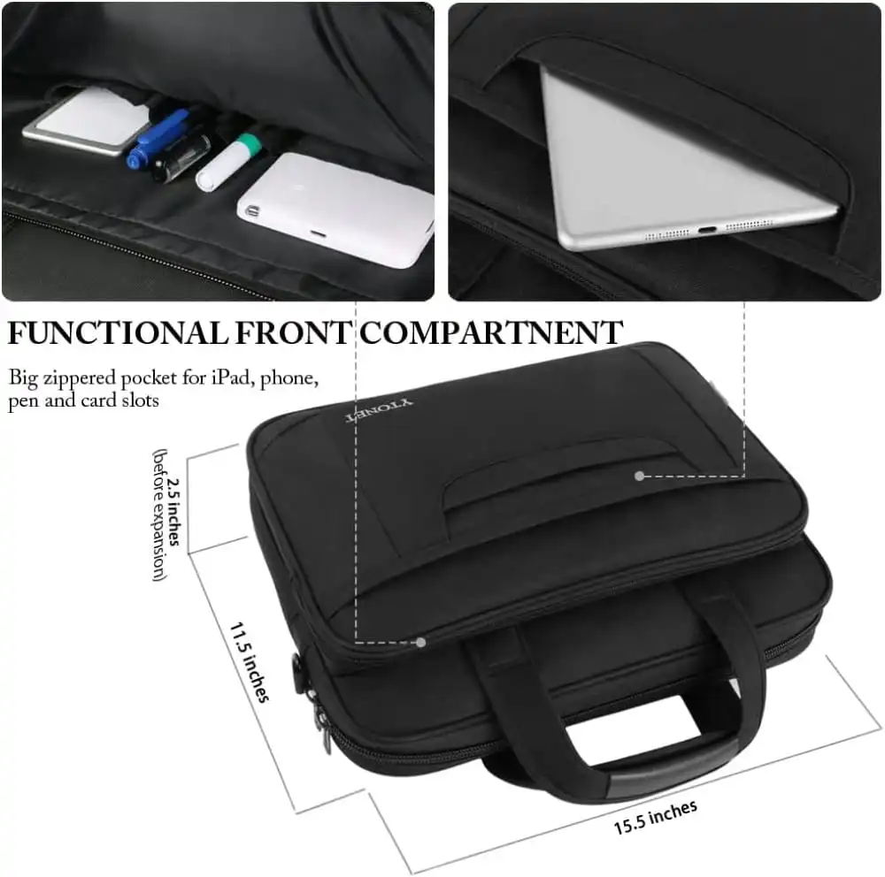 Υφασμάτινος Χαρτοφύλακας Ytonet 15,6' laptop 7,2L 1098 μαύρο