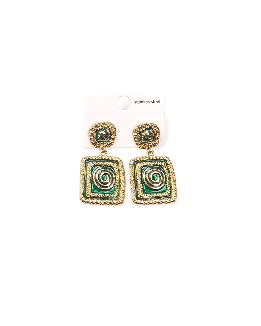 Κρεμαστό σκουλαρίκι OO-S423 – Πράσινο Κρεμαστό σκουλαρίκι OO-S423 – Πράσινο