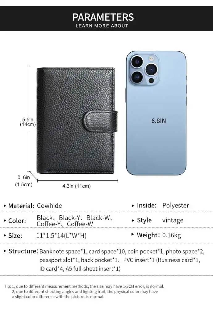 Δερμάτινο Ανδρικό Πορτοφόλι Cardinal 1131 μαύρο