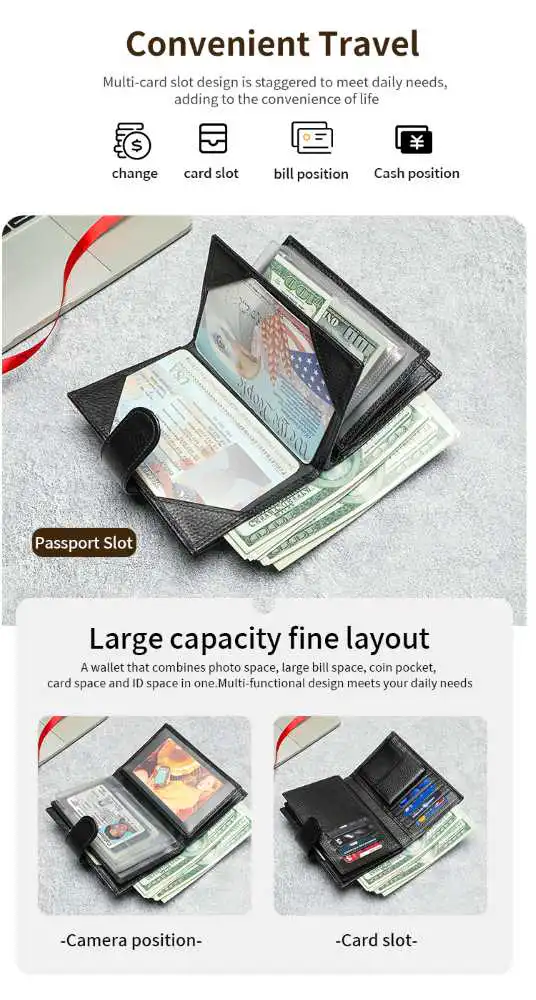 Δερμάτινο Ανδρικό Πορτοφόλι Cardinal 1131 μαύρο