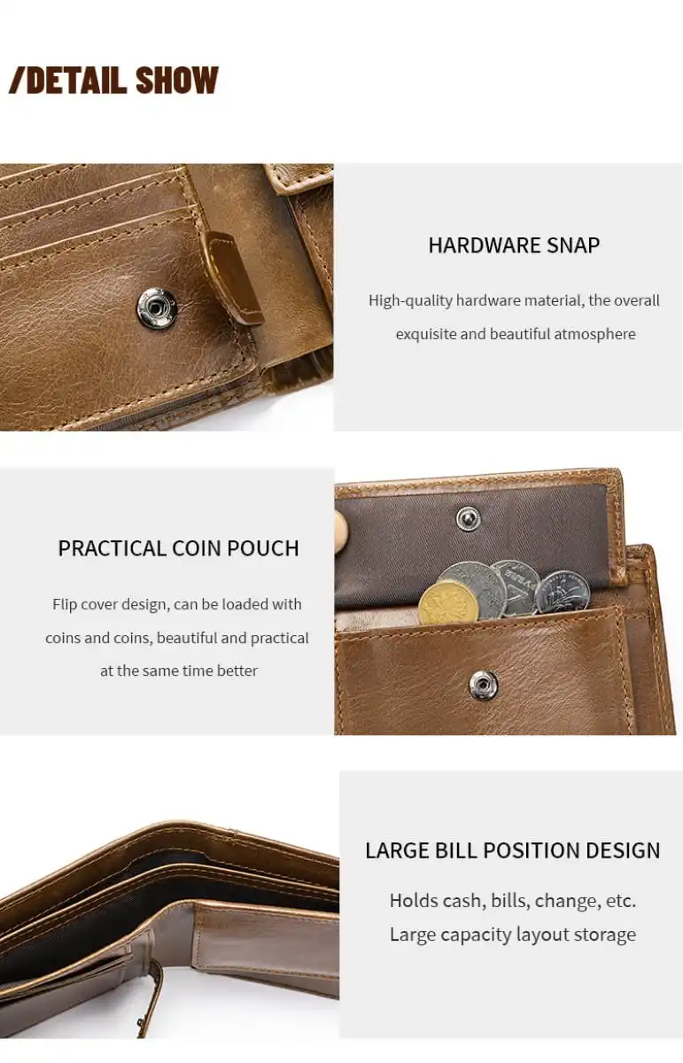 Δερμάτινο πορτοφόλι Cardinal 1166 coffee