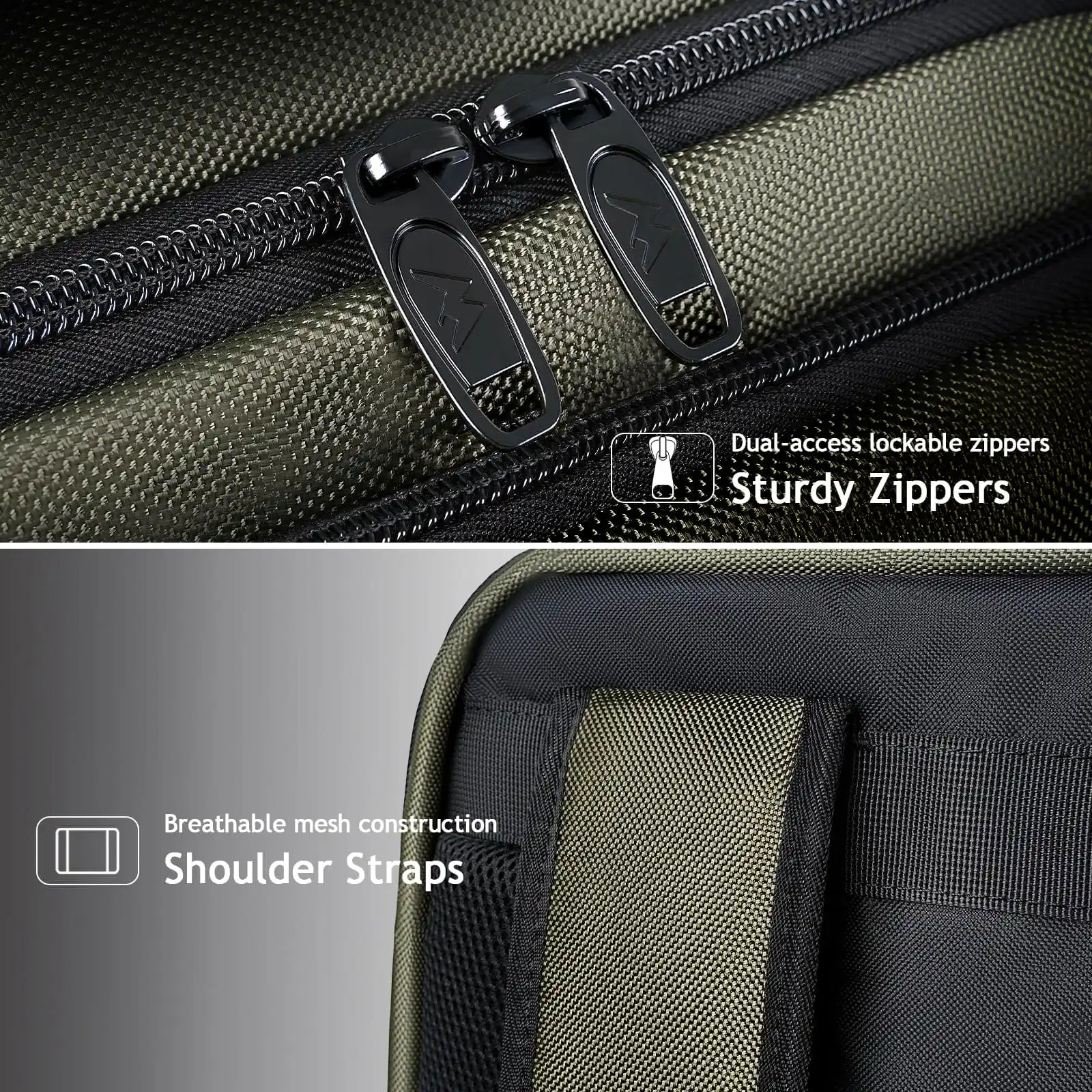 Σακίδιο πλάτης 40L Ταξιδιου 17” Matein 1197 χακί