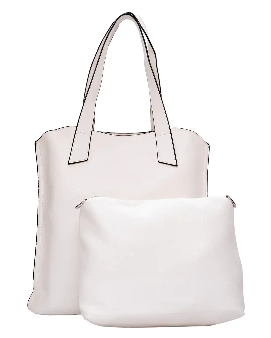 Τσάντα ώμου με νεσεσέρ - SP20083 - Ασπρο