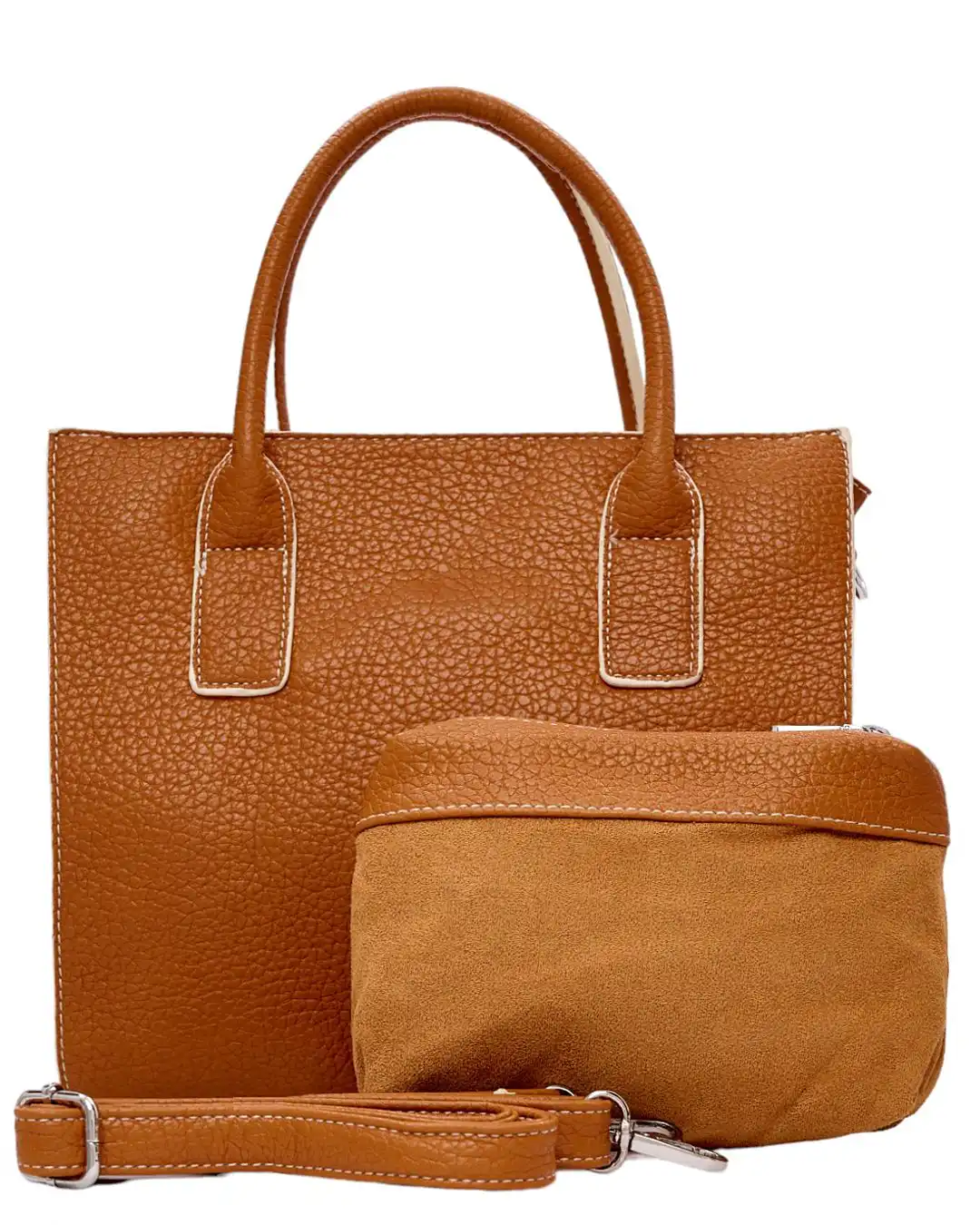 Τσάντα χειρός BY-31423 - Κάμελ