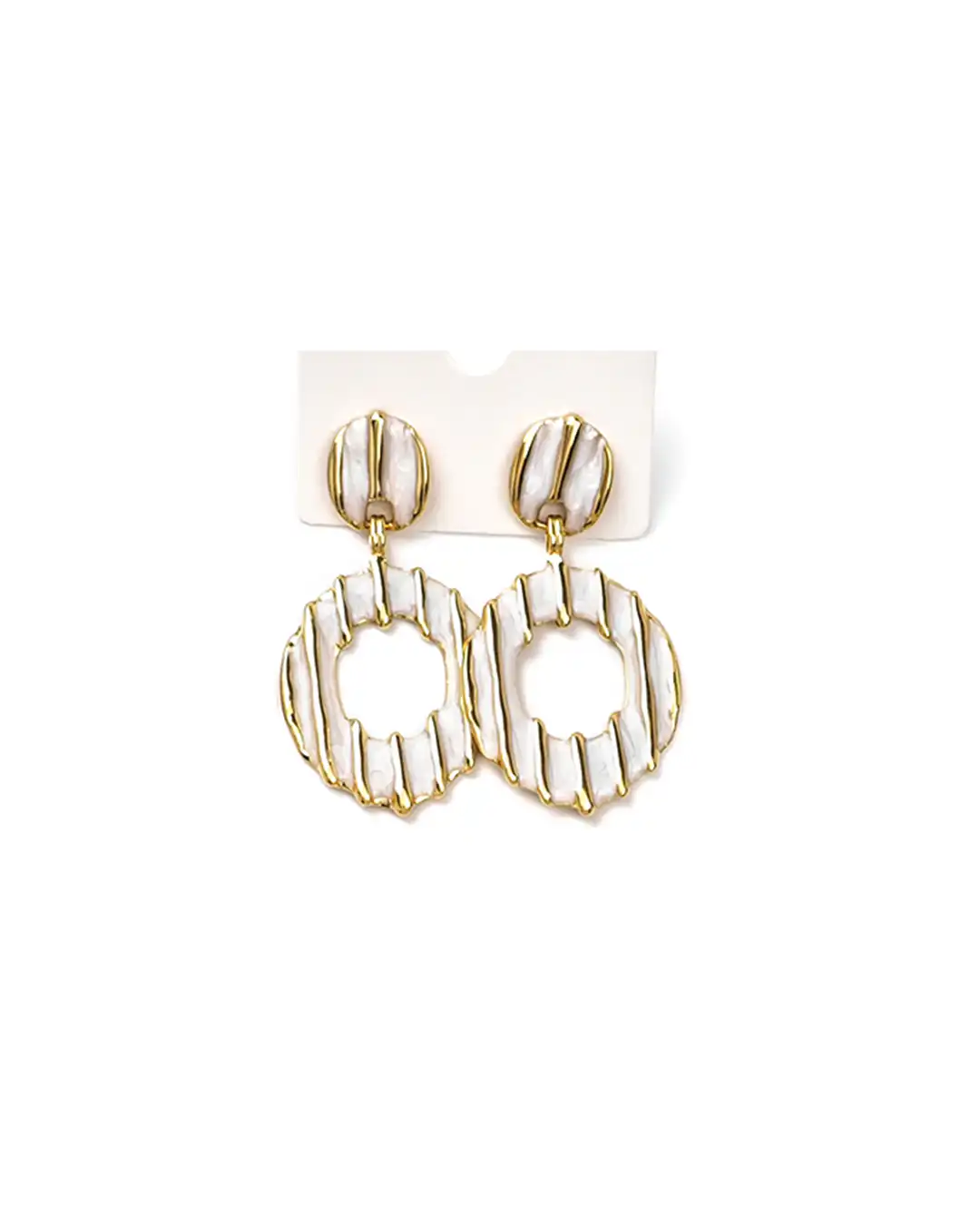 Κρεμαστό σκουλαρίκι OO-S431 – Ασπρο Κρεμαστό σκουλαρίκι OO-S431 – Ασπρο