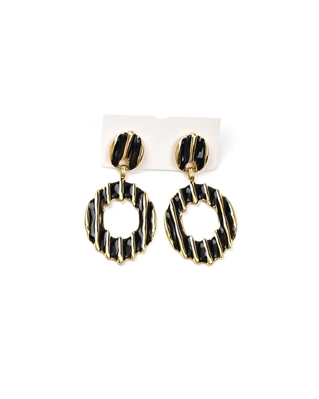 Κρεμαστό σκουλαρίκι OO-S431 – Μαύρο Κρεμαστό σκουλαρίκι OO-S431 – Μαύρο