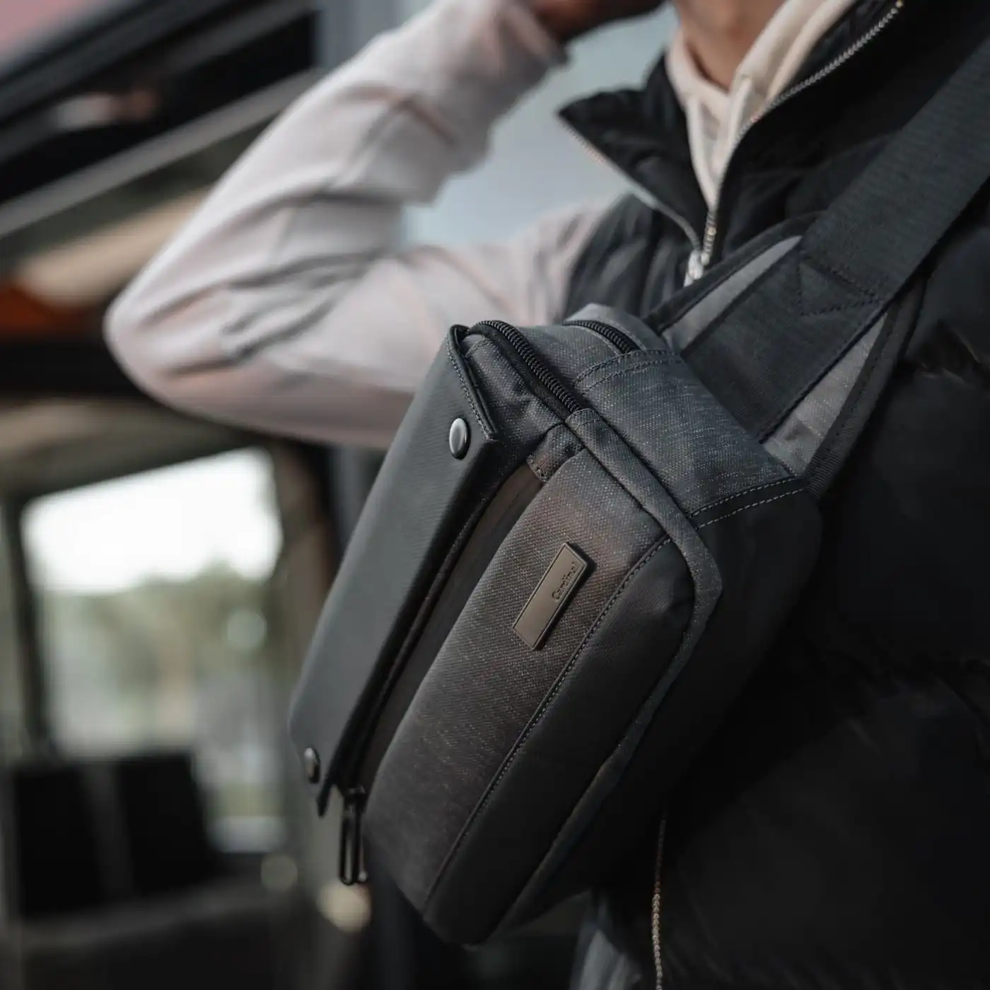 Τσαντάκι μέσης Cardinal 121 ανθρακί