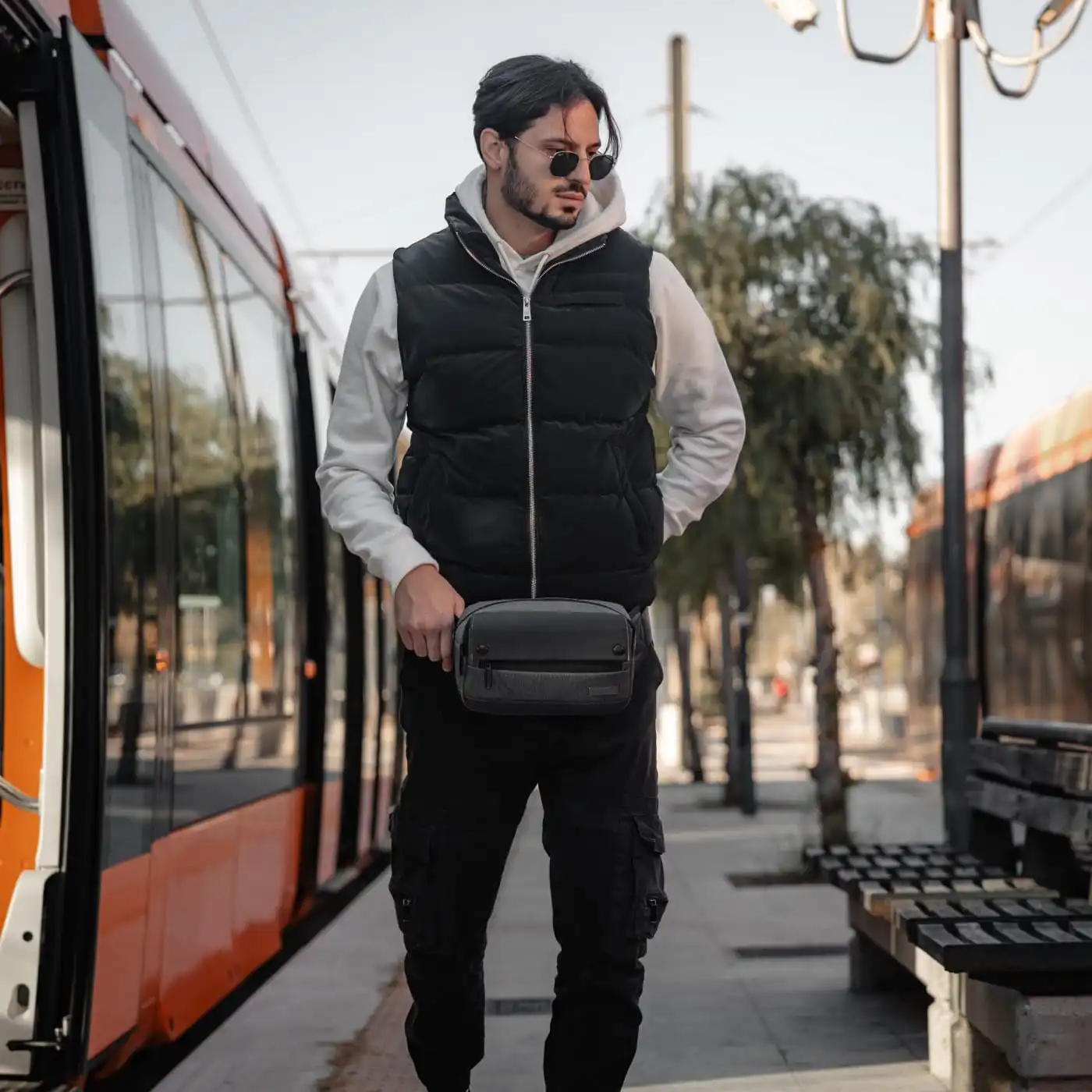 Τσαντάκι μέσης Cardinal 121 ανθρακί