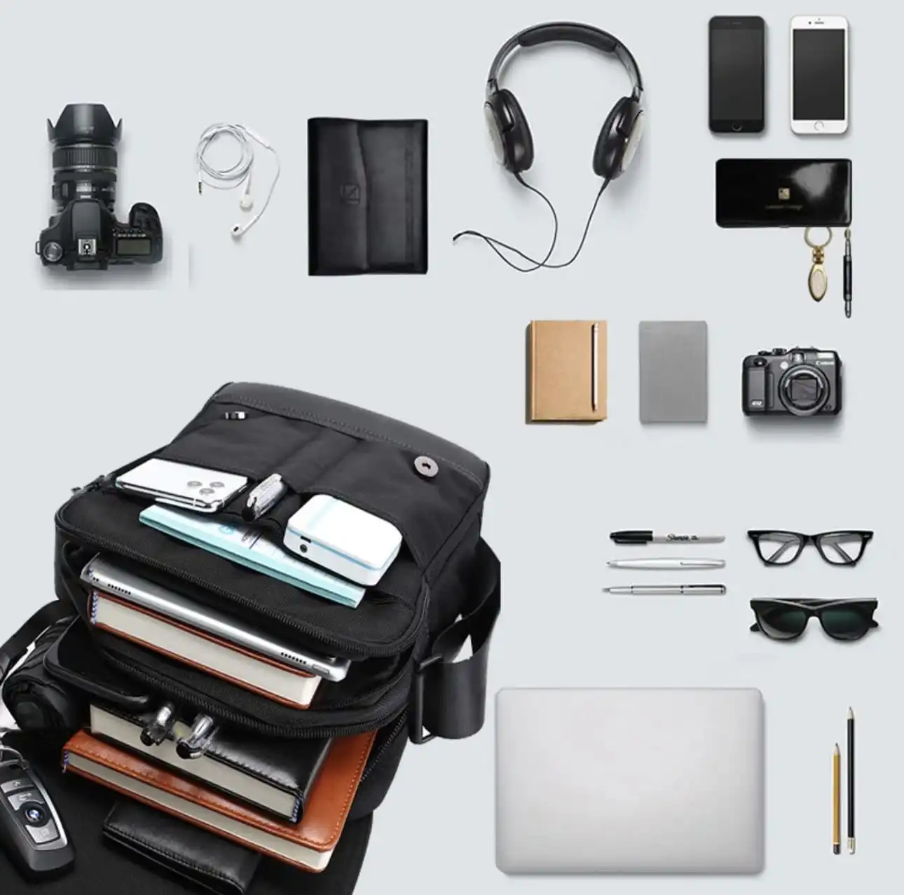 Τσαντάκι ώμου Cardinal 127 μαύρο